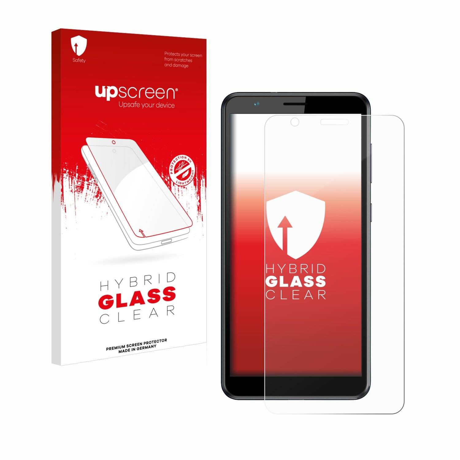 upscreen Hybrid Glass Clear Premium Schutzglas Folie für ZTE Blade