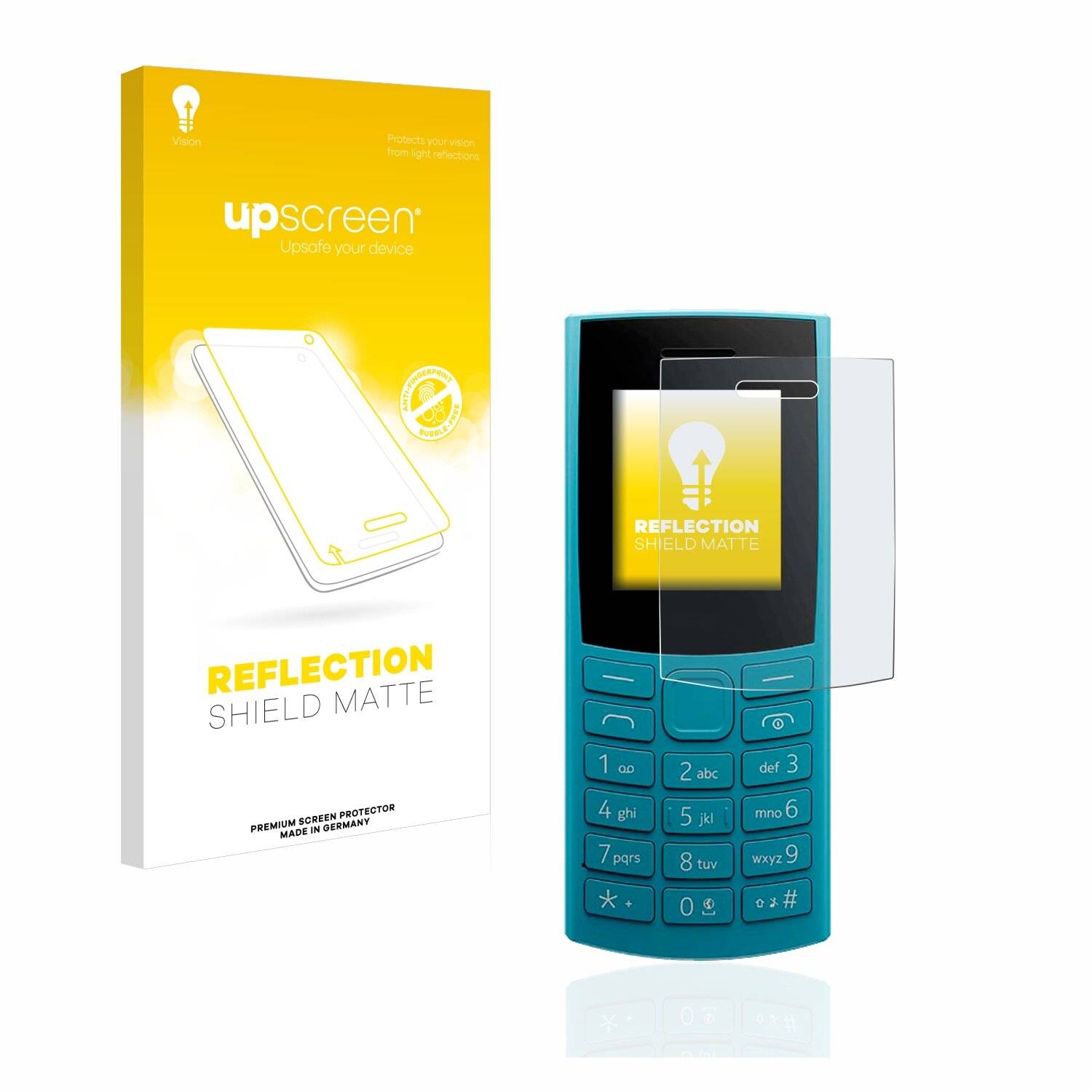 upscreen Reflection Shield Matte Premium Displayschutzfolie für Nokia 106 4G