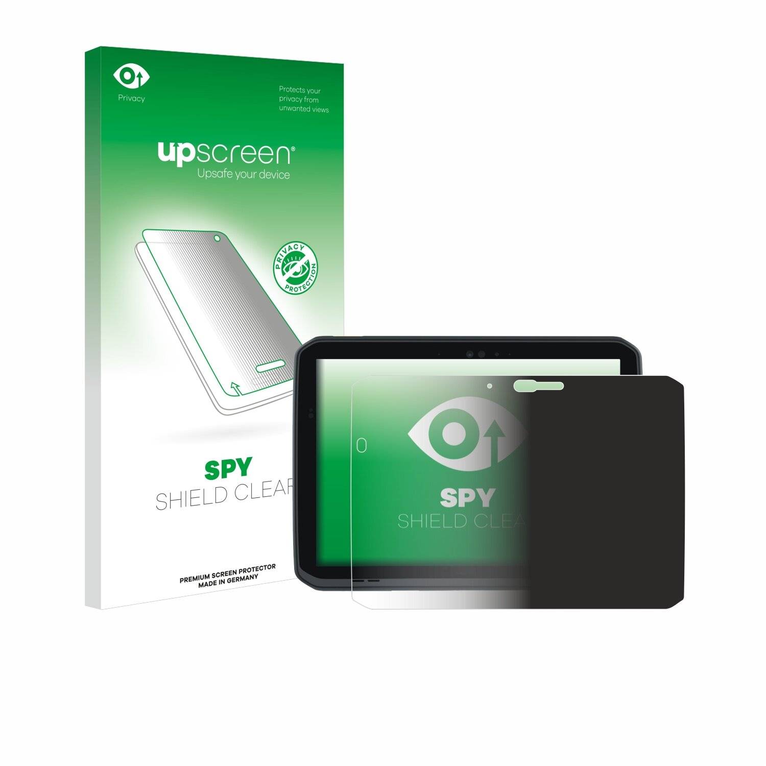 upscreen Spy Shield Clear Premium Blickschutzfolie für Zebra