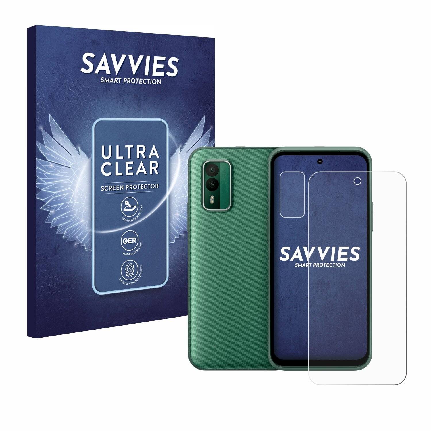 18x Savvies SU75 Displayschutzfolie für Nokia XR21