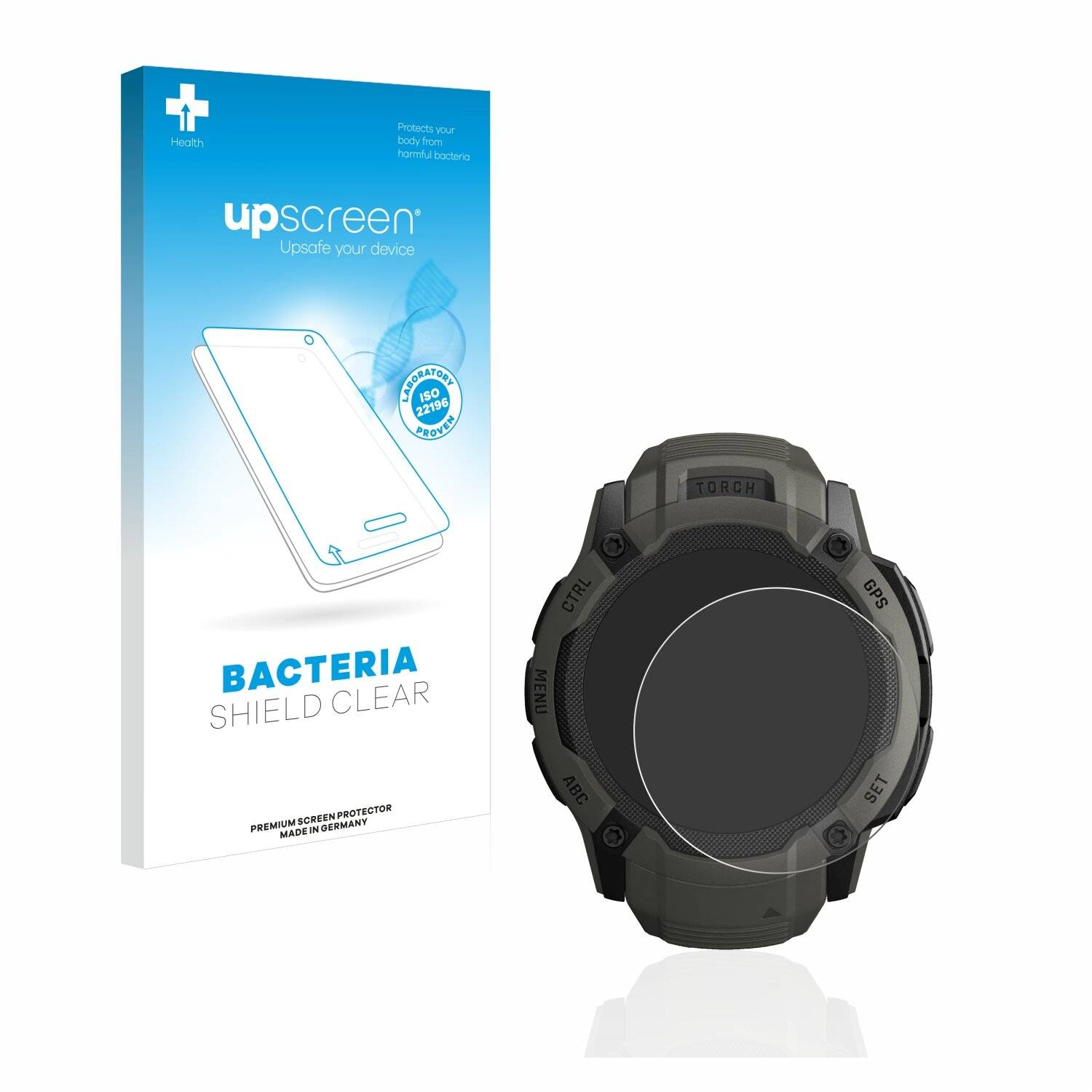 upscreen Bacteria Shield Clear Premium Antibakterielle Displayschutzfolie für Garmin
