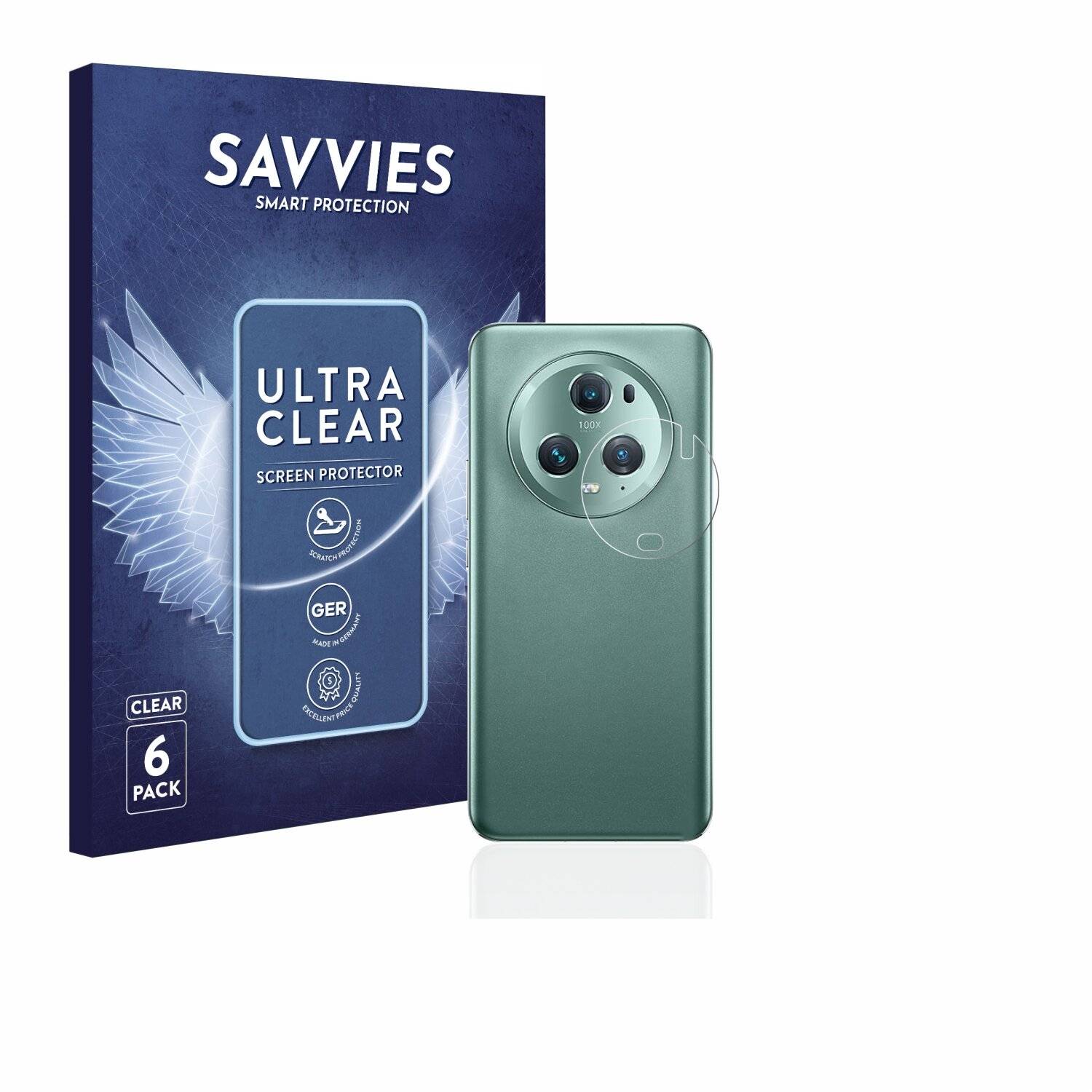 6x Savvies SU75 Displayschutzfolie für Honor Magic 5 Pro (NUR