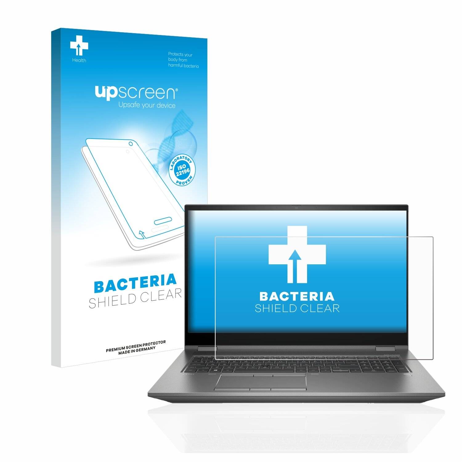 upscreen Bacteria Shield Clear Premium Antibakterielle Displayschutzfolie für HP ZBook Fury