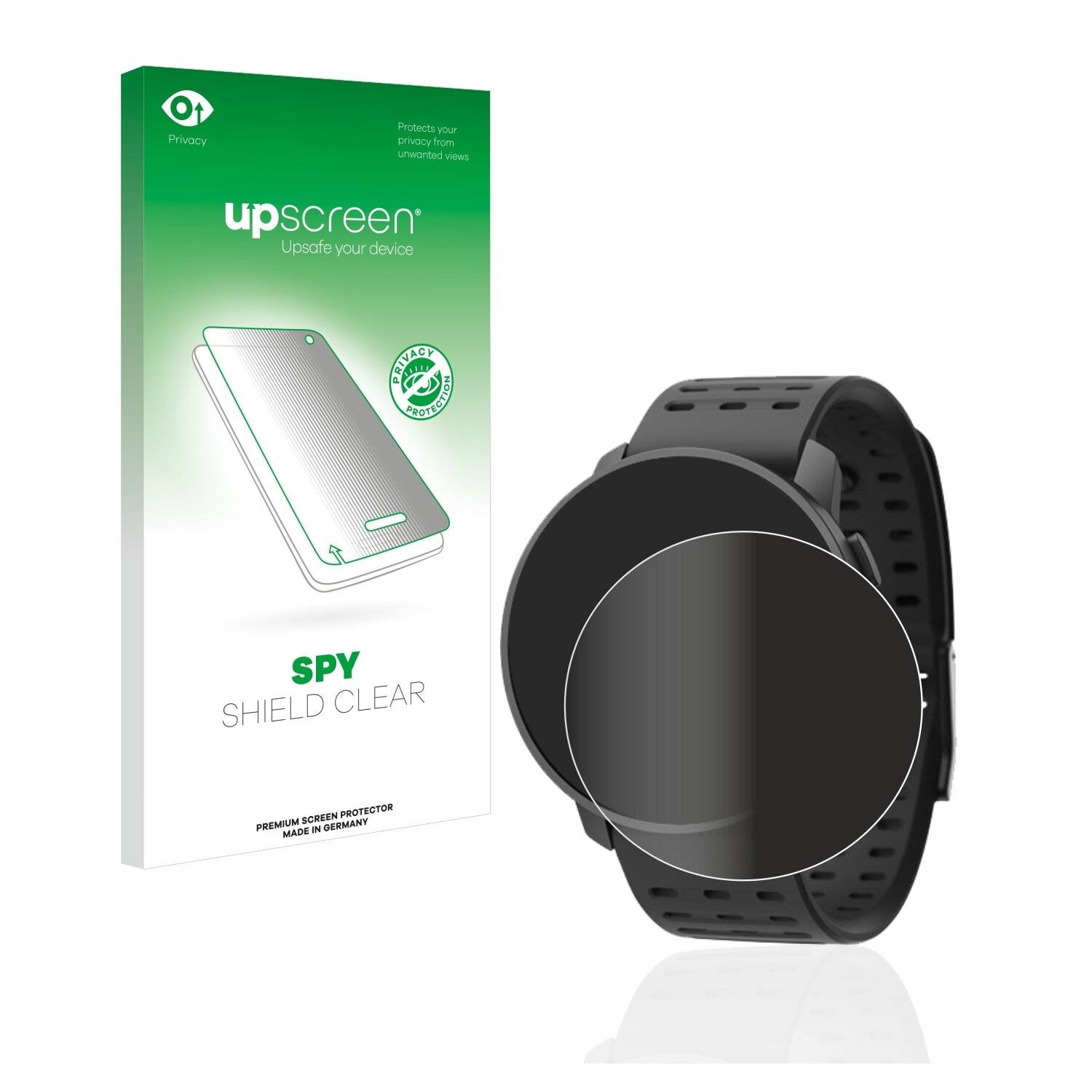 upscreen Spy Shield Clear Premium Blickschutzfolie für Suunto 9 Peak