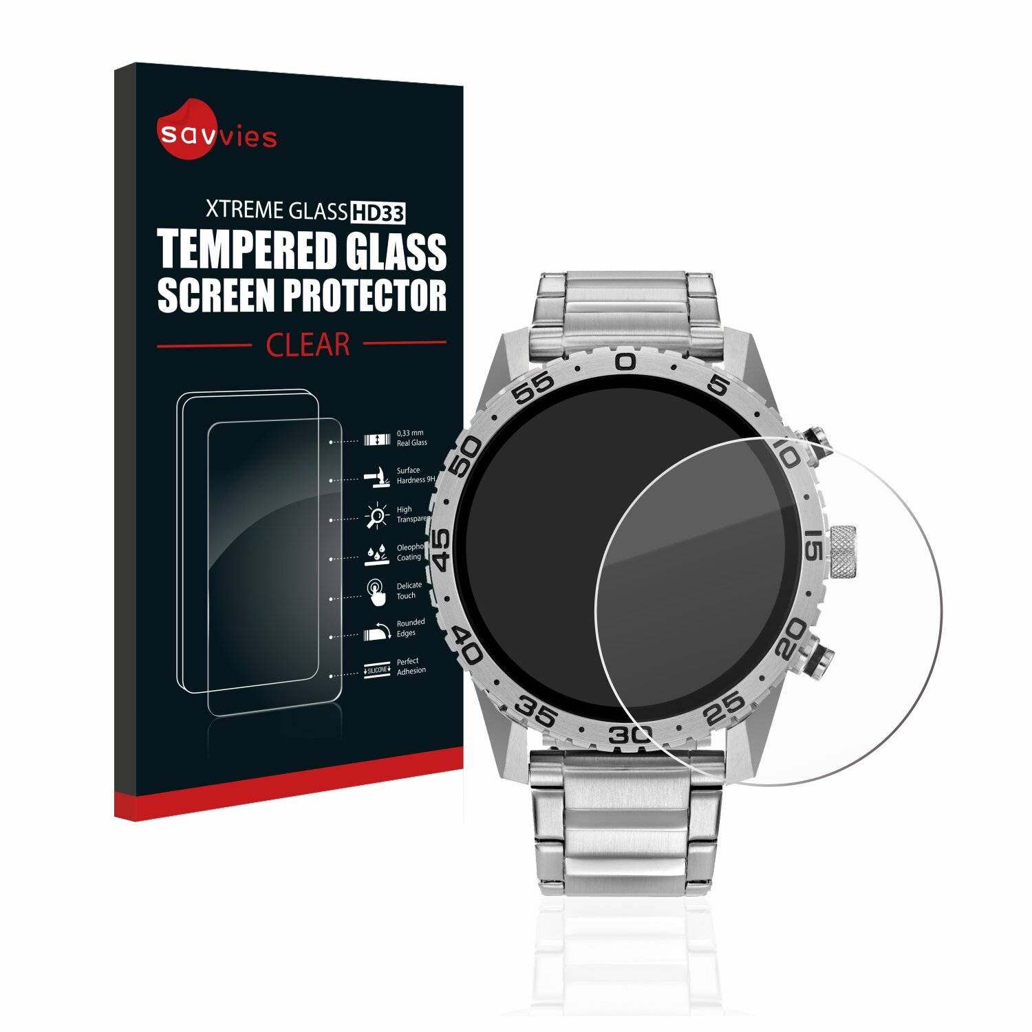 Savvies HD33 Clear Schutzglas für Citizen Gen-2 CZ