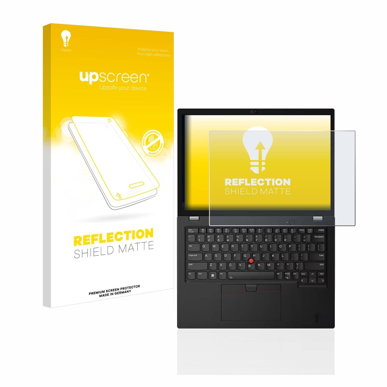 upscreen Reflection Shield Matte Premium Displayschutzfolie für Lenovo Thinkpad L13 (3.