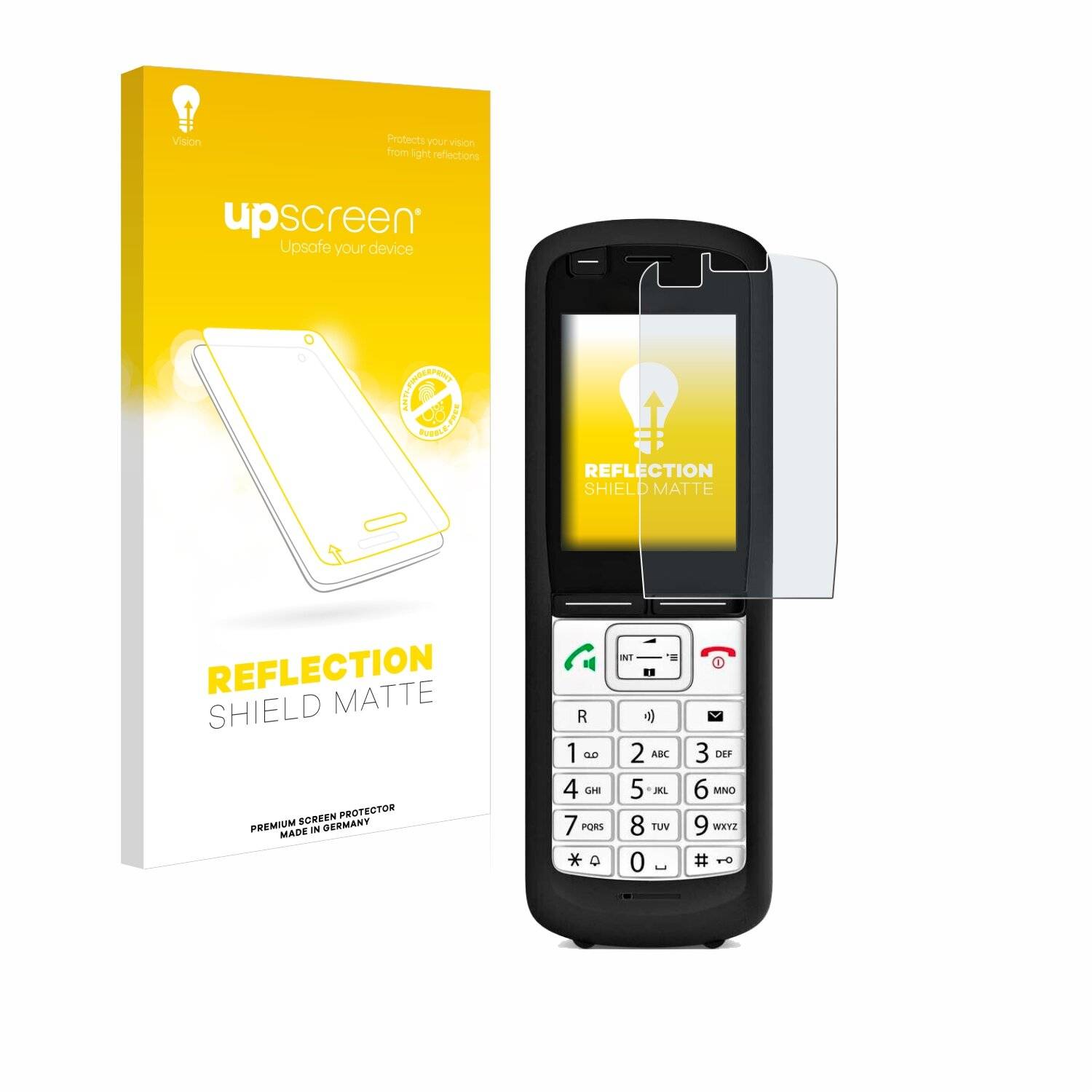 upscreen Reflection Shield Matte Premium Displayschutzfolie für Unify OpenScape DECT Phone