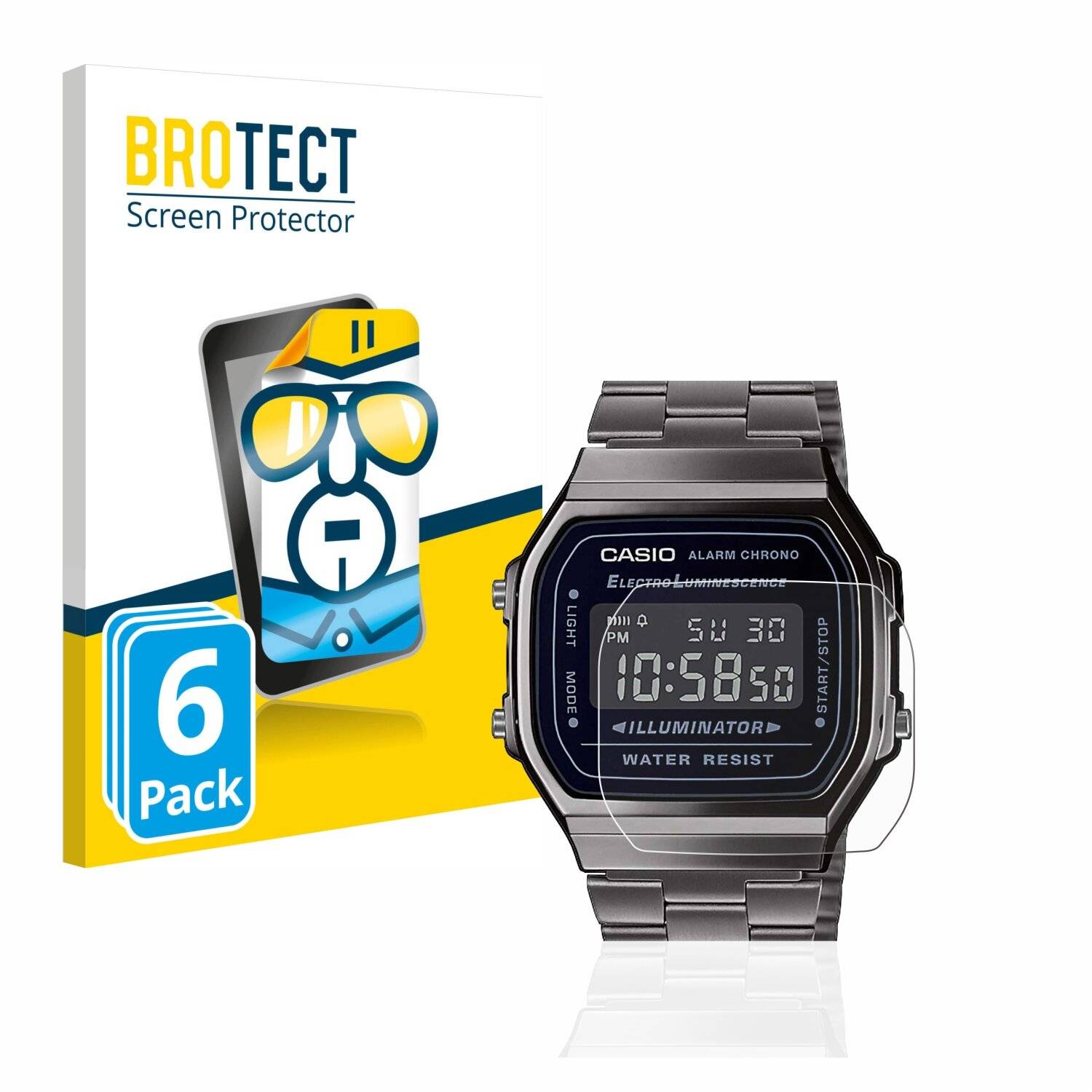 6x BROTECT HD-Clear Displayschutzfolie für Casio