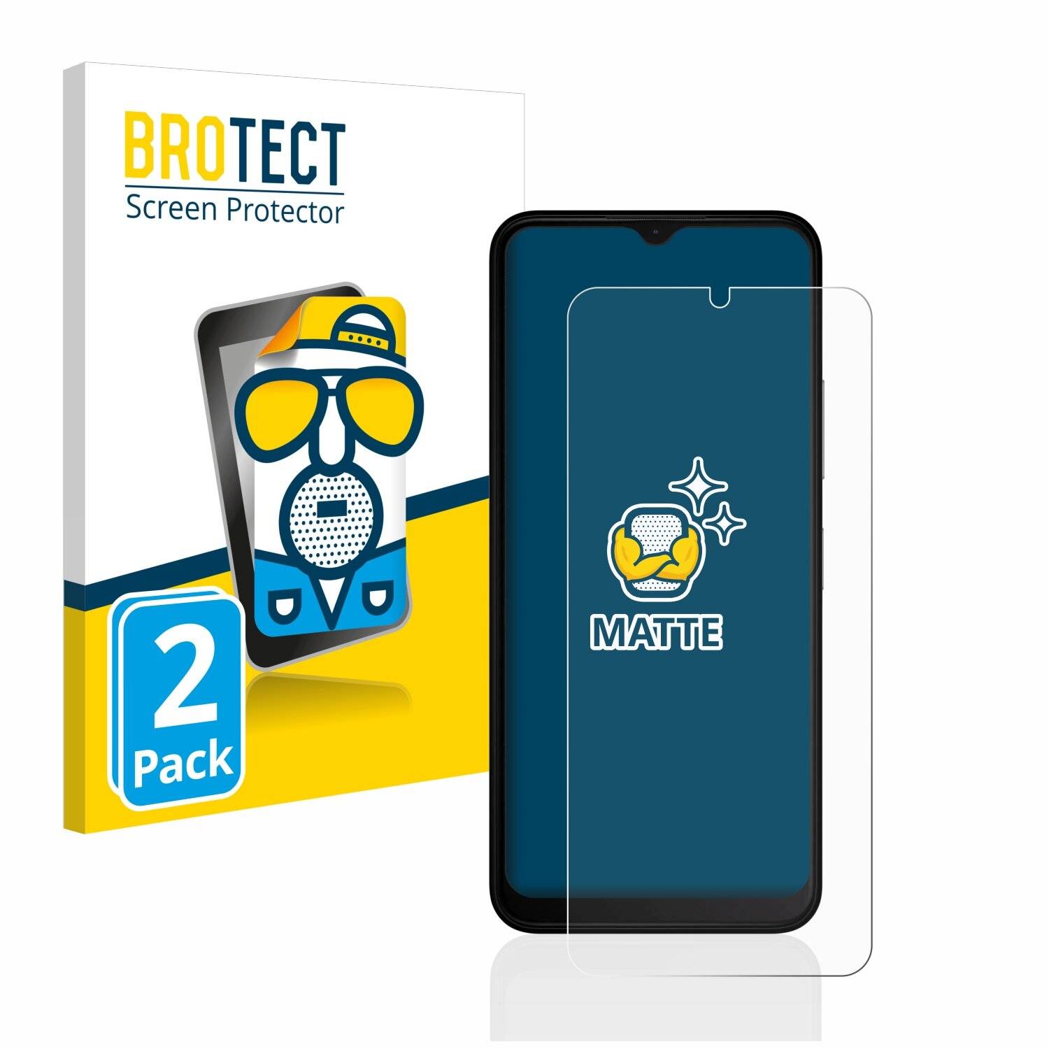 2x BROTECT Matte Displayschutzfolie für Nokia C22 - Entspiegelt,