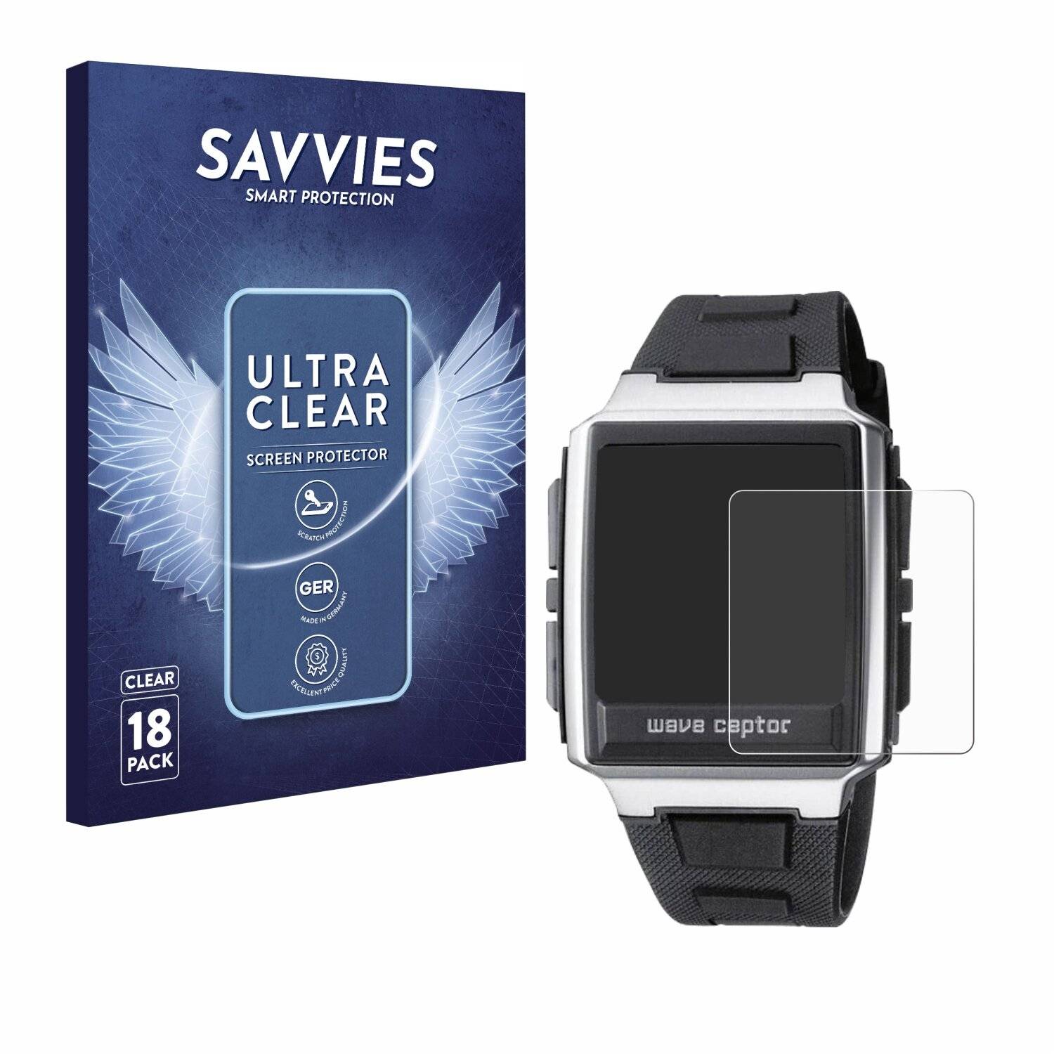 18x Savvies SU75 Displayschutzfolie für Casio