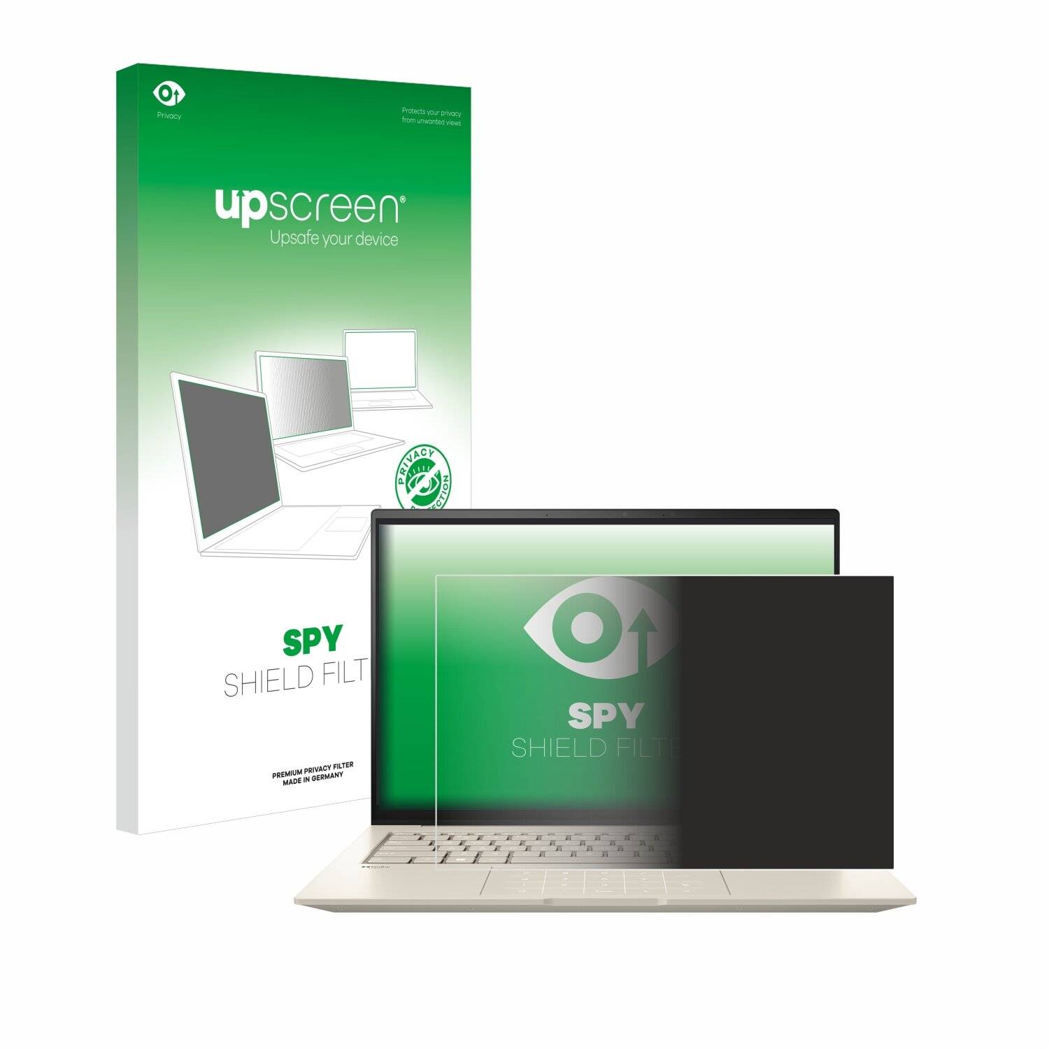 upscreen Spy Shield Filter Premium Blickschutzfilter für Asus ZenBook 14X OLED