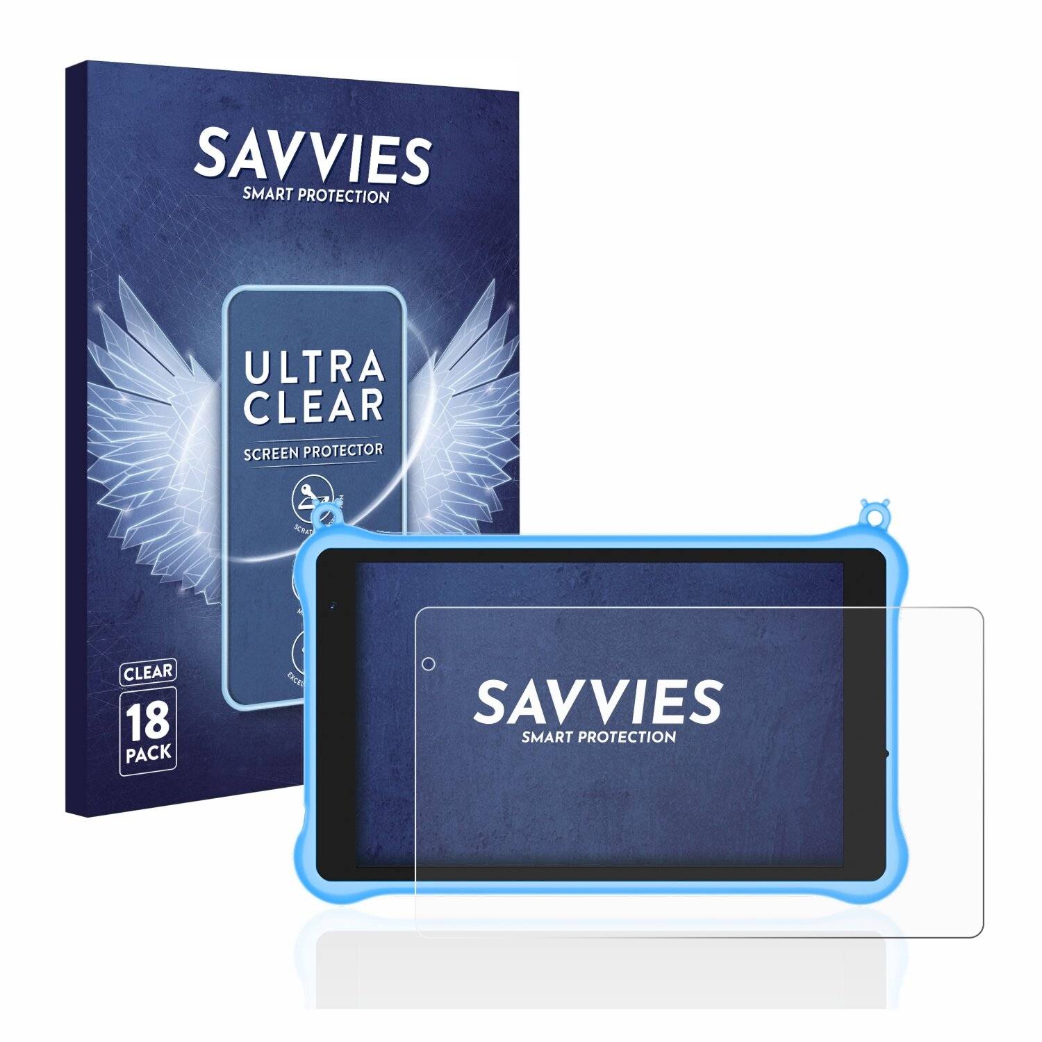 18x Savvies SU75 Displayschutzfolie für Blackview Tab 5