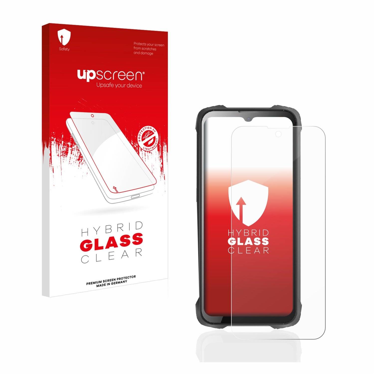 upscreen Hybrid Glass Clear Premium Schutzglas Folie für Cubot King Kong
