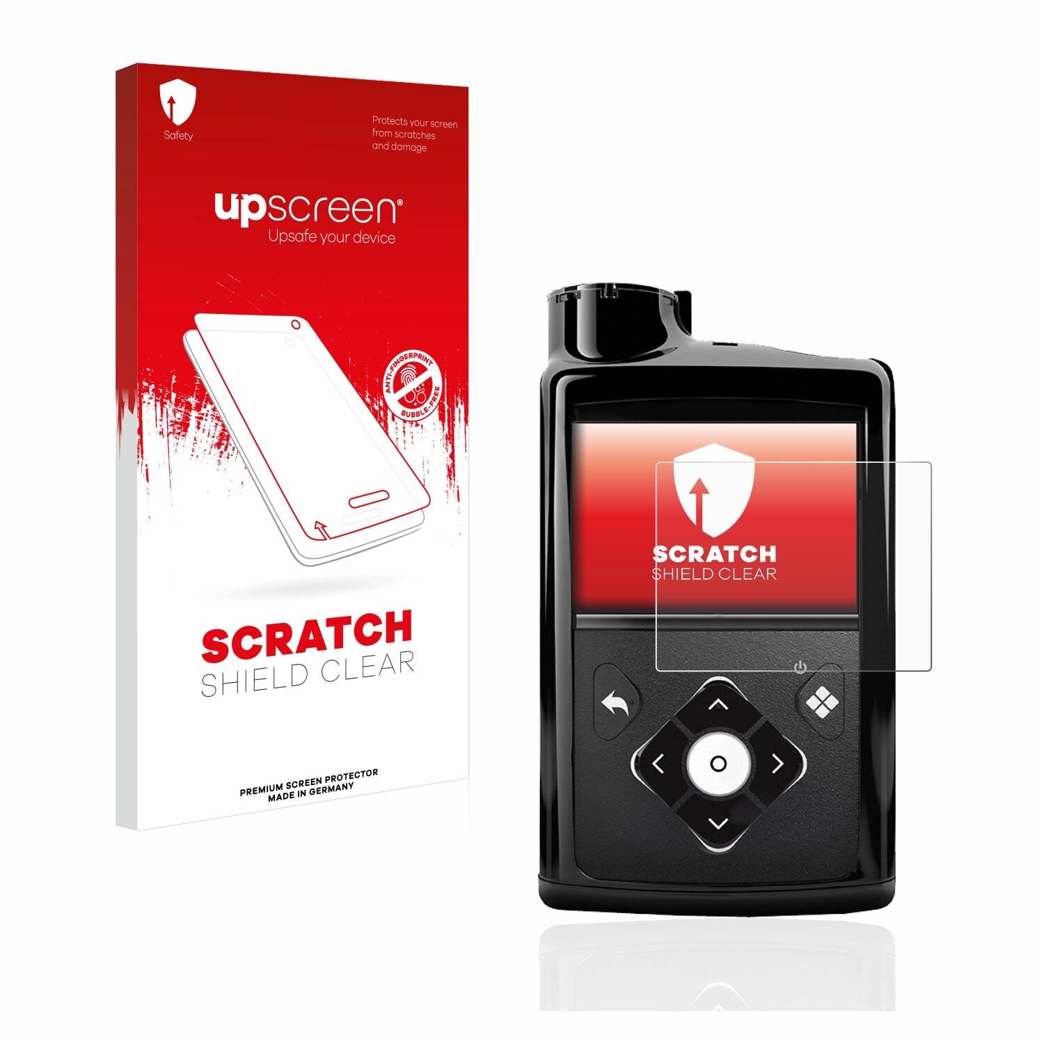 upscreen Scratch Shield Clear Premium Displayschutzfolie für Medtronic Minimed