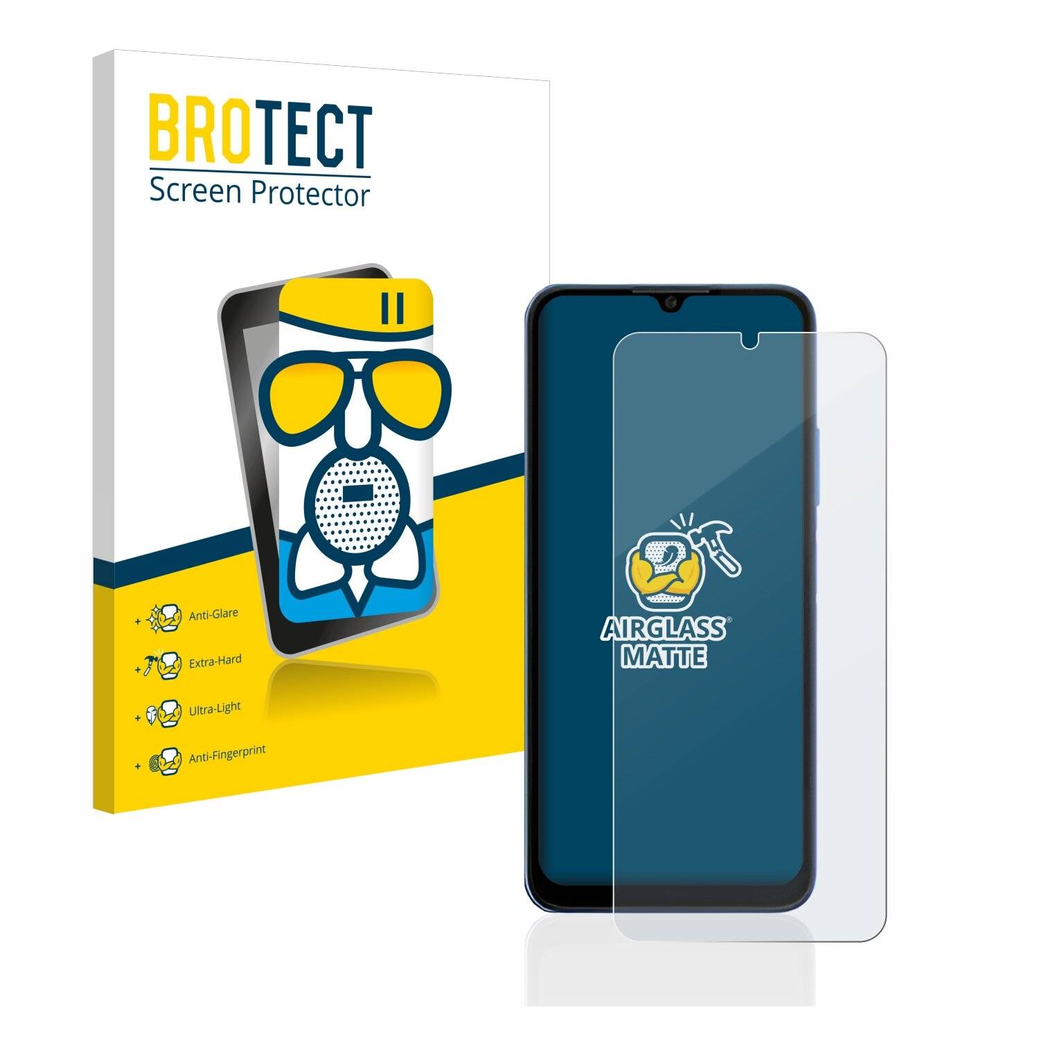 BROTECT AirGlass Matte Schutzglas Folie für HTC Wildfire E3