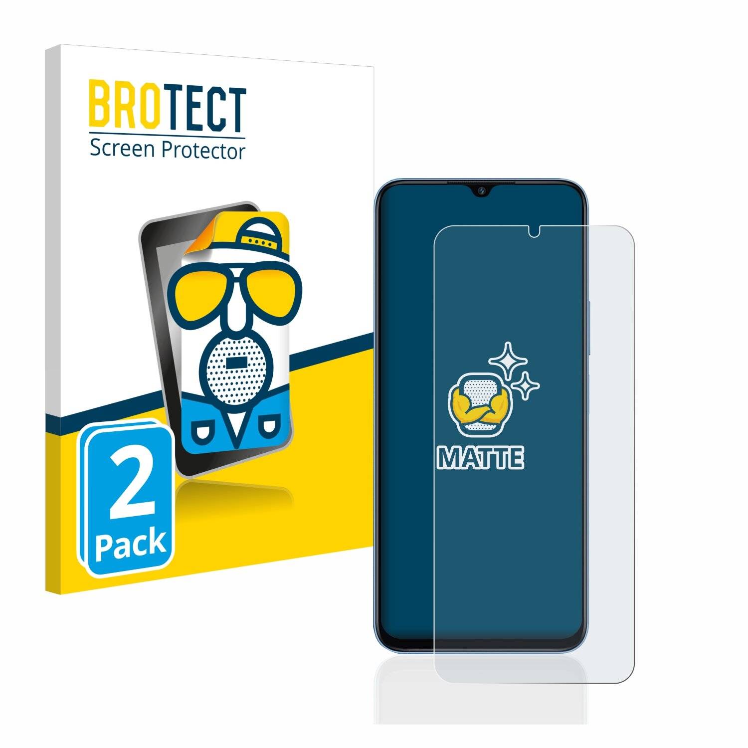 2x BROTECT Matte Displayschutzfolie für Honor 70 Lite - Entspiegelt,