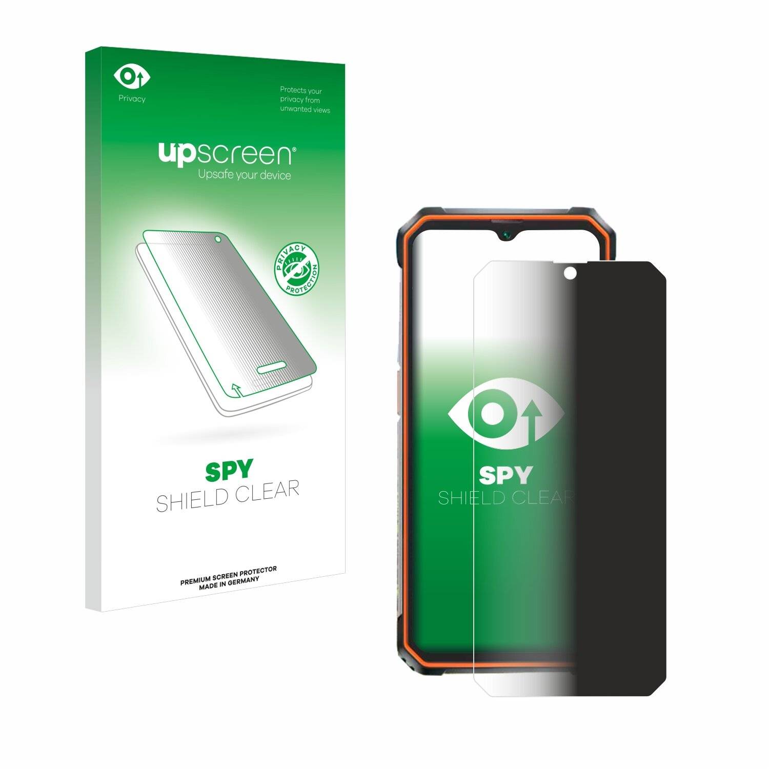 upscreen Spy Shield Clear Premium Blickschutzfolie für Blackview