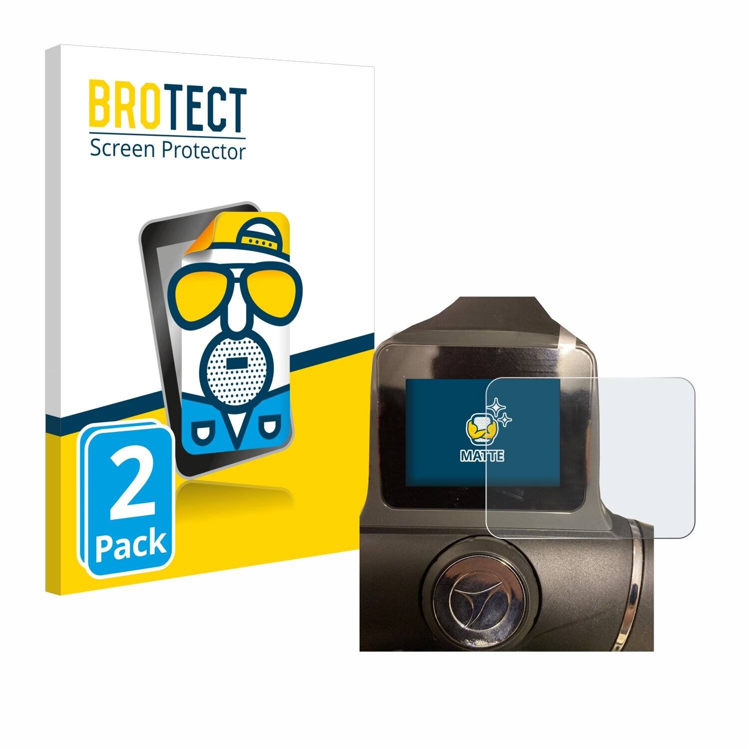 2x BROTECT Matte Displayschutzfolie für Motocaddy M1 DHC Electric Trolley - Entspiegelt,
