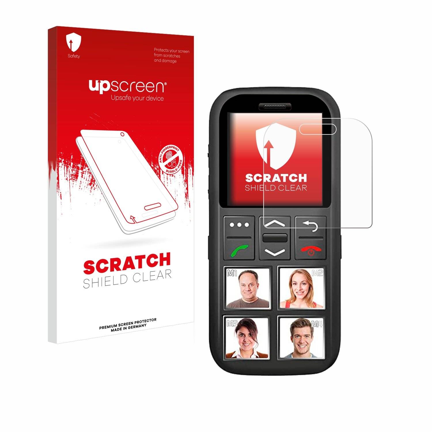 upscreen Scratch Shield Clear Premium Displayschutzfolie für Simvalley Mobile