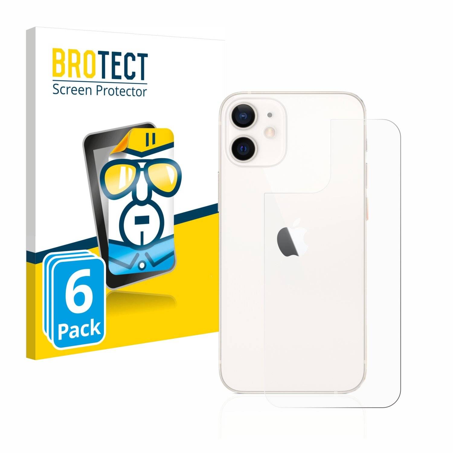 6x BROTECT HD-Clear Displayschutzfolie für Apple iPhone 12 mini