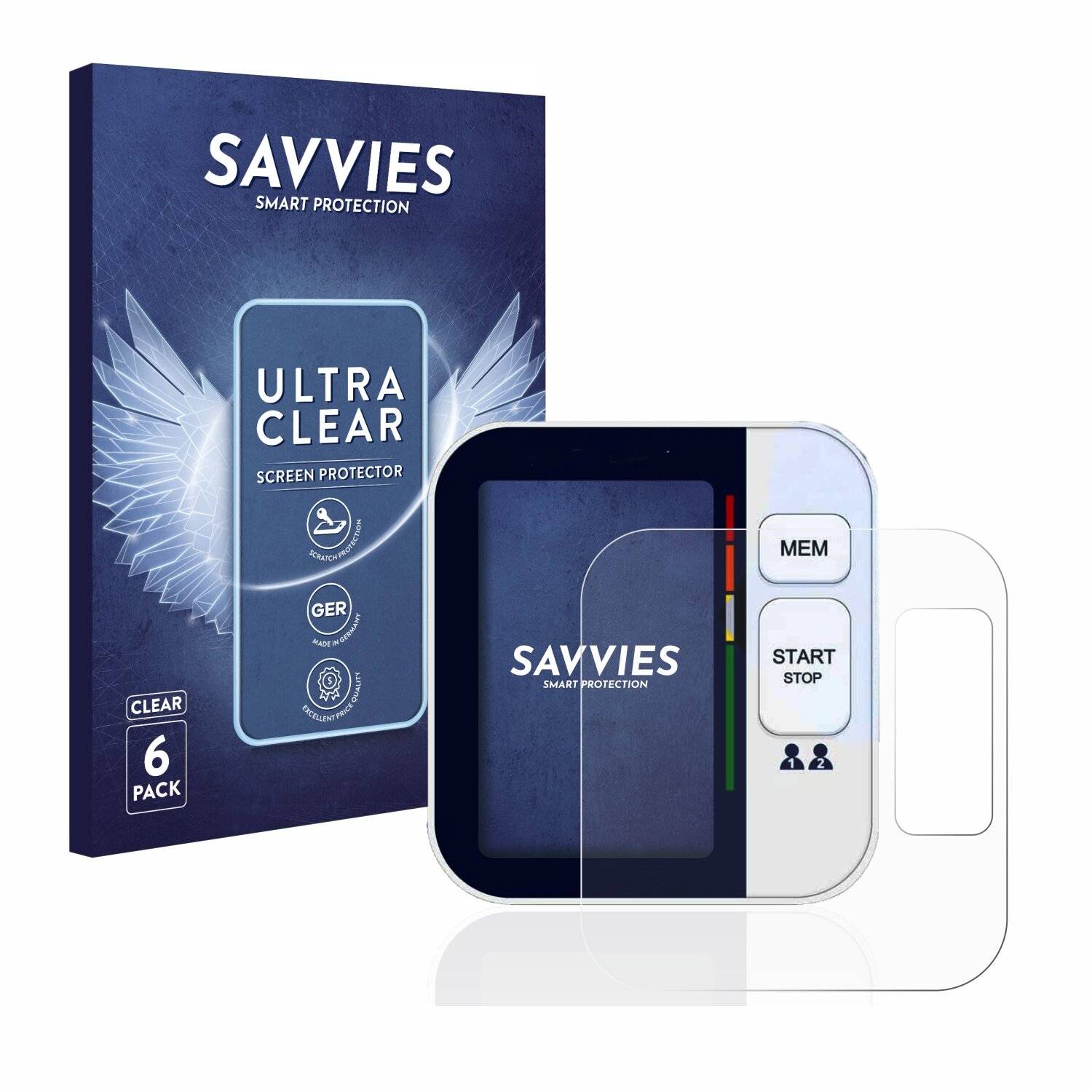 6x Savvies SU75 Displayschutzfolie für Visomat Comfort