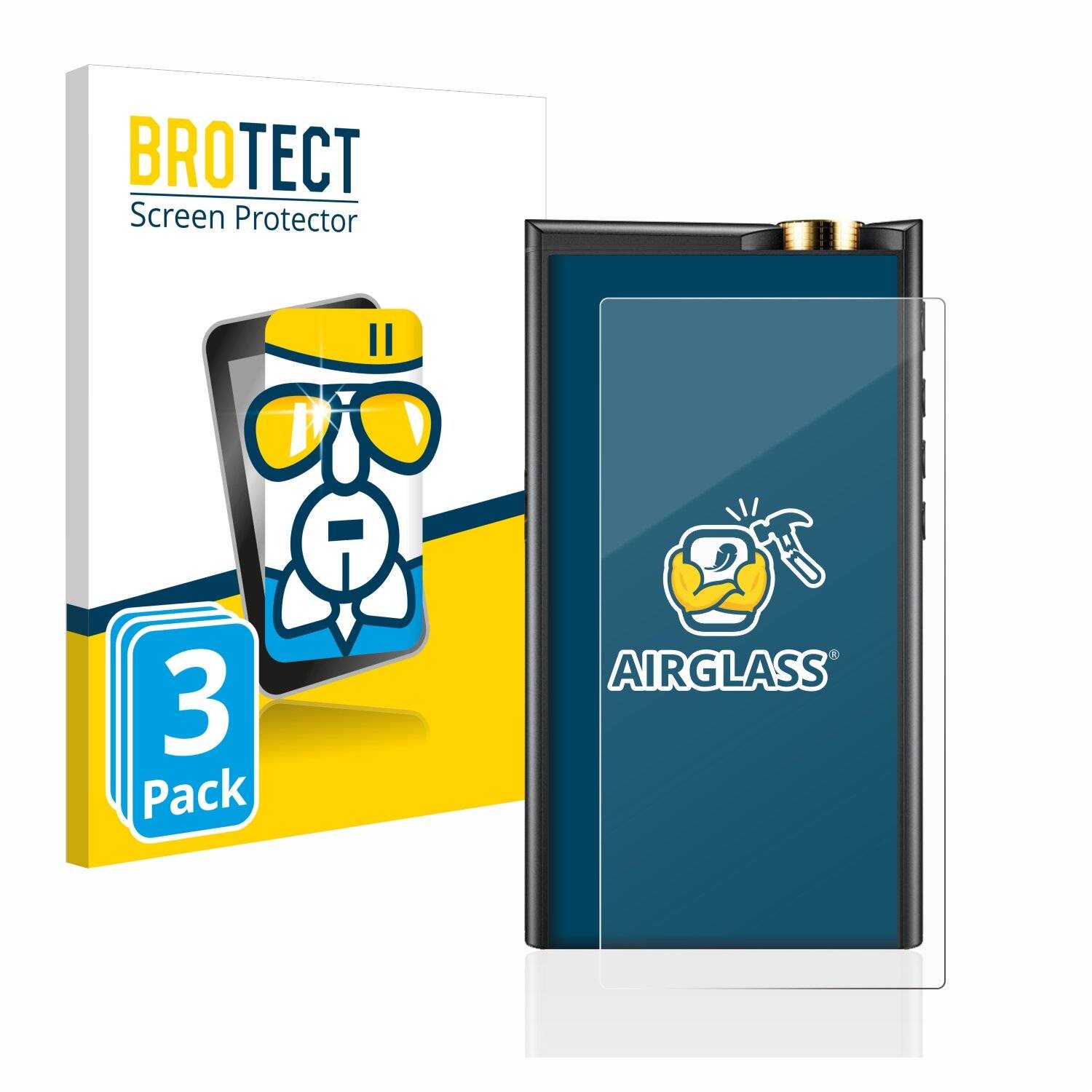 3x BROTECT AirGlass Schutzglas Folie für Cayin