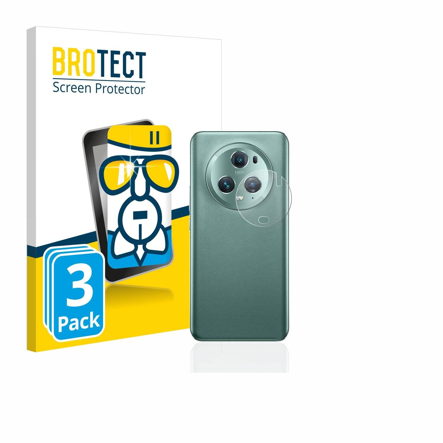 3x BROTECT AirGlass Schutzglas Folie für Honor Magic 5 Pro (NUR