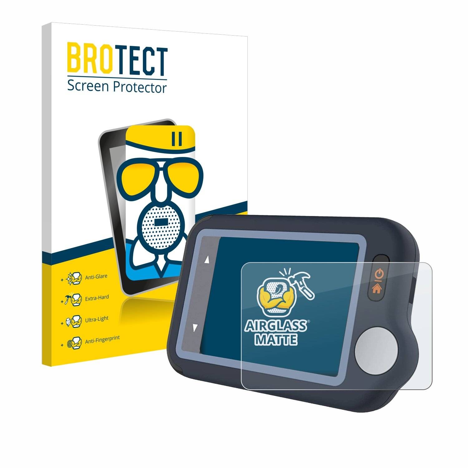 BROTECT AirGlass Matte Schutzglas Folie für Wellue Pulsebit EX