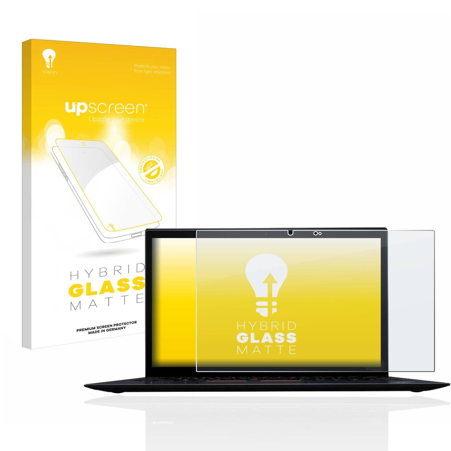 upscreen Hybrid Glass Matte Premium Schutzglas Folie für Lenovo ThinkPad X1 Yoga (2. Gen.)
