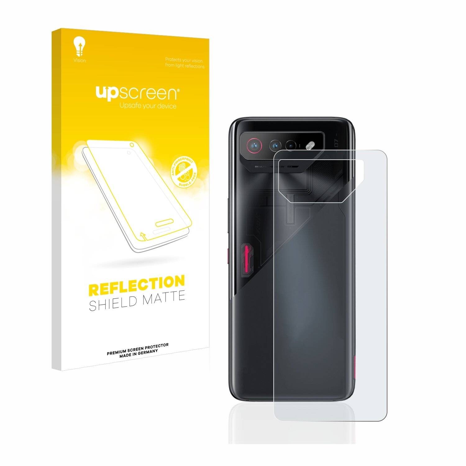 upscreen Reflection Shield Matte Premium Displayschutzfolie für Asus ROG Phone 7