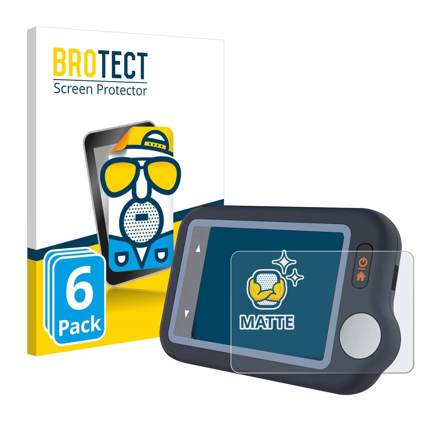 6x BROTECT Matte Displayschutzfolie für Wellue Pulsebit EX EKG - Entspiegelt,