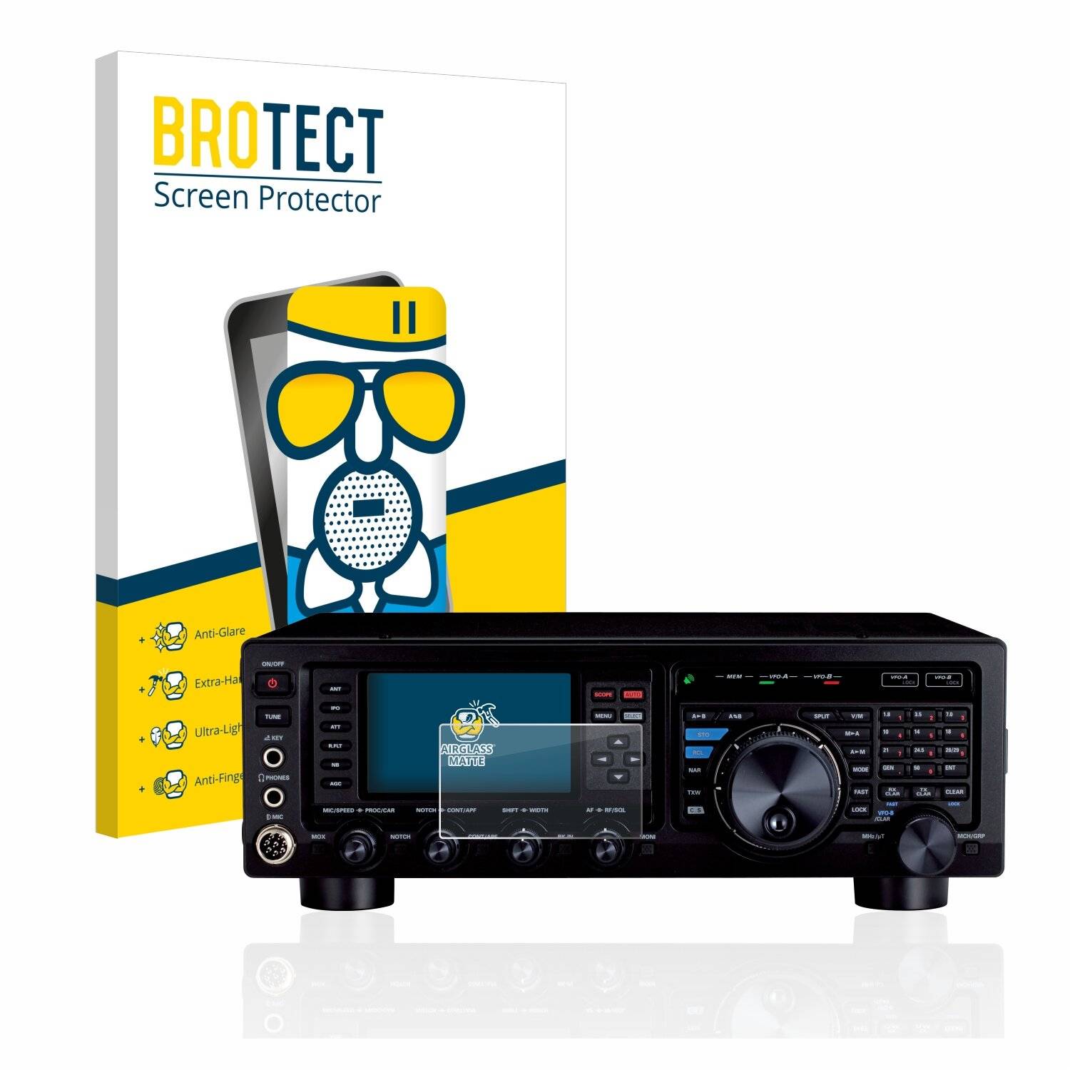 BROTECT AirGlass Matte Schutzglas Folie für Yaesu FT DX