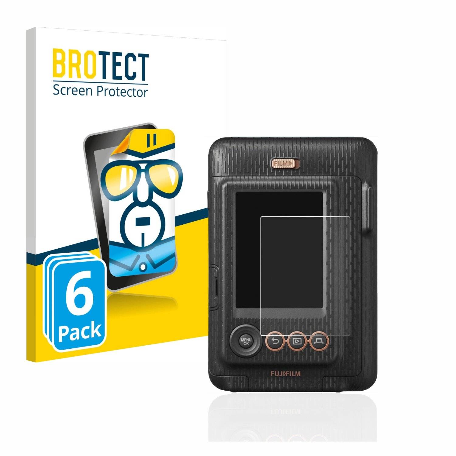 6x BROTECT HD-Clear Displayschutzfolie für Fujifilm Instax Mini