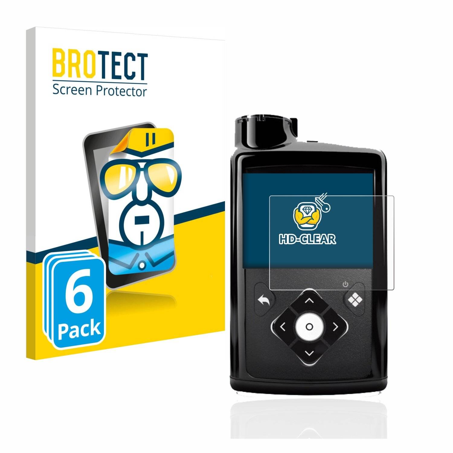 6x BROTECT HD-Clear Displayschutzfolie für Medtronic Minimed
