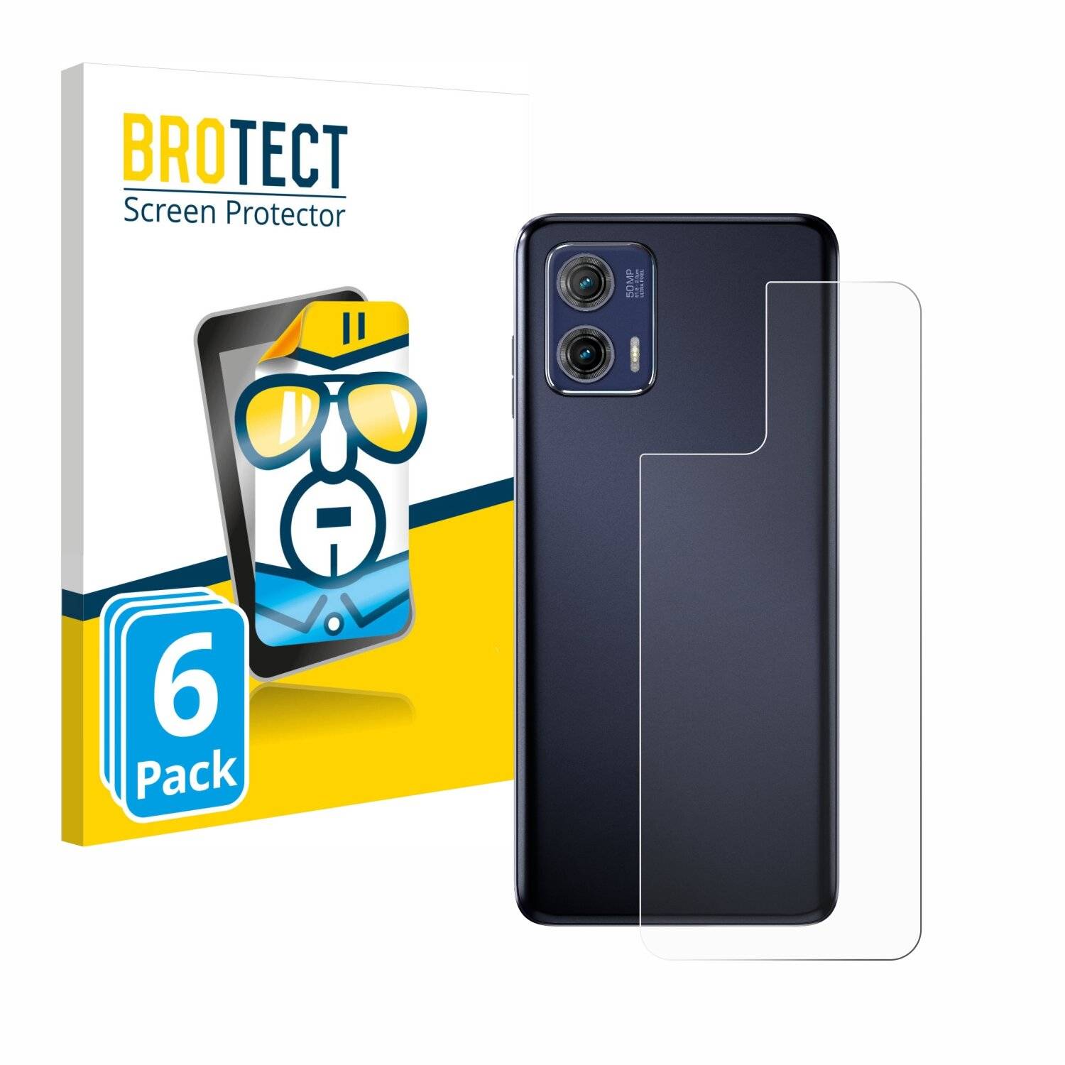 6x BROTECT HD-Clear Displayschutzfolie für Motorola Moto G73 5G