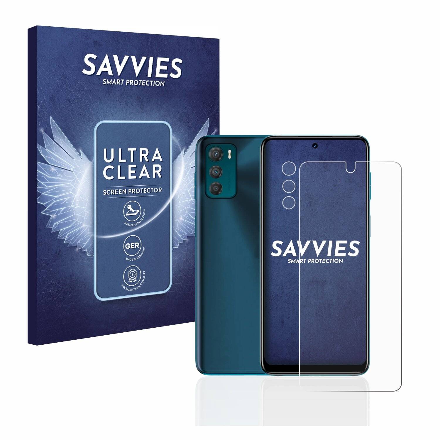 18x Savvies SU75 Displayschutzfolie für Motorola Moto G42