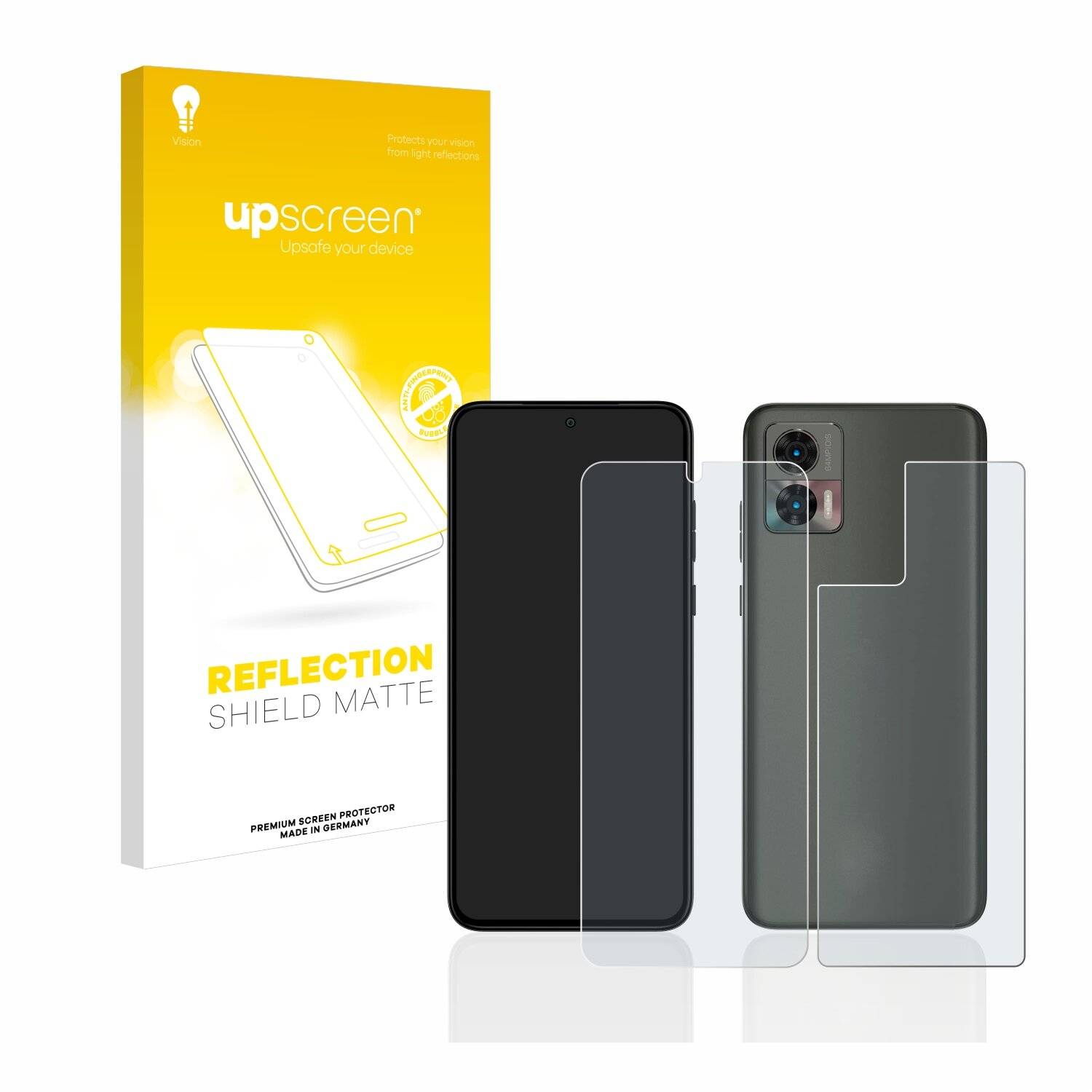 upscreen Reflection Shield Matte Premium Displayschutzfolie für Motorola Edge 30 Neo