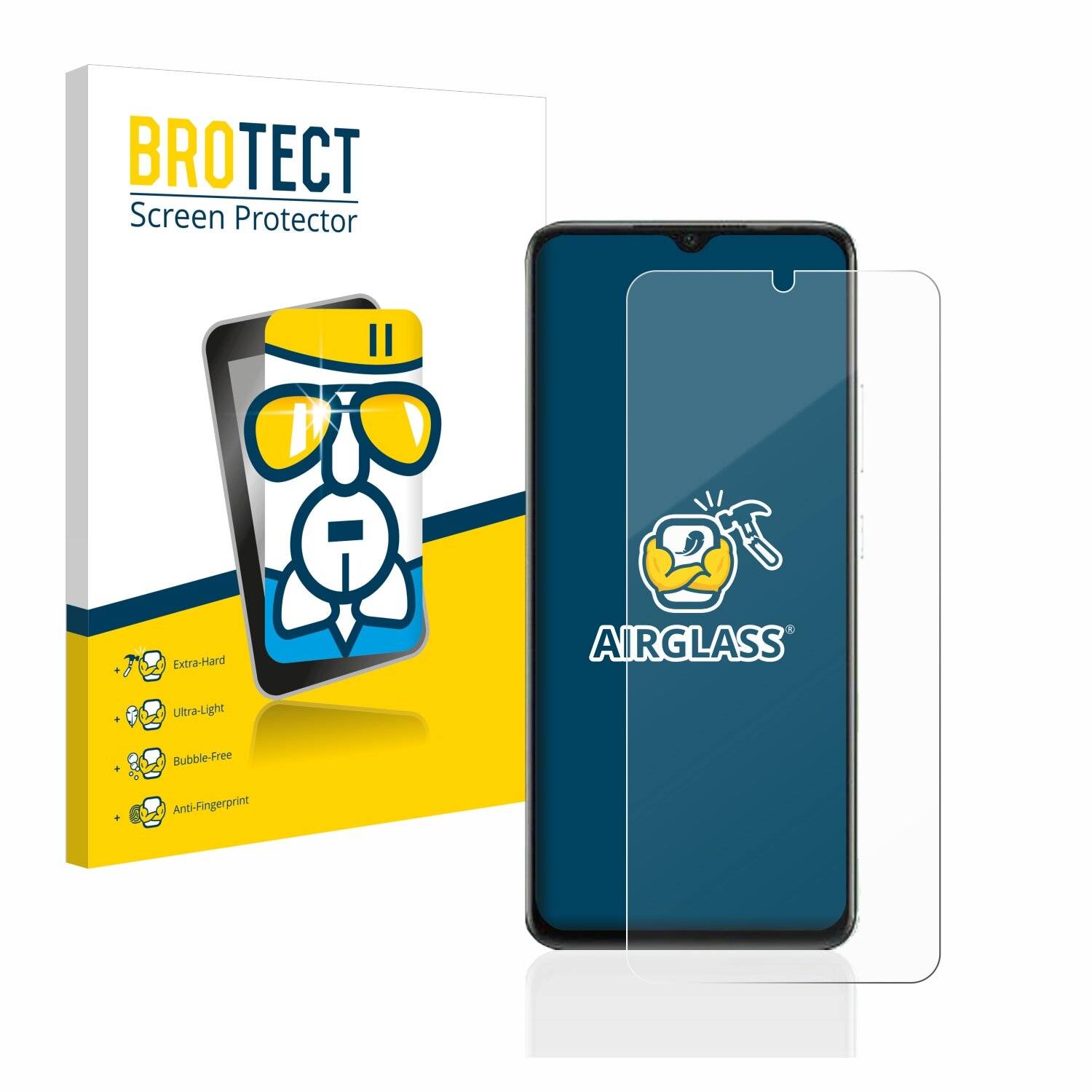 BROTECT AirGlass Schutzglas Folie für Infinix Smart 7