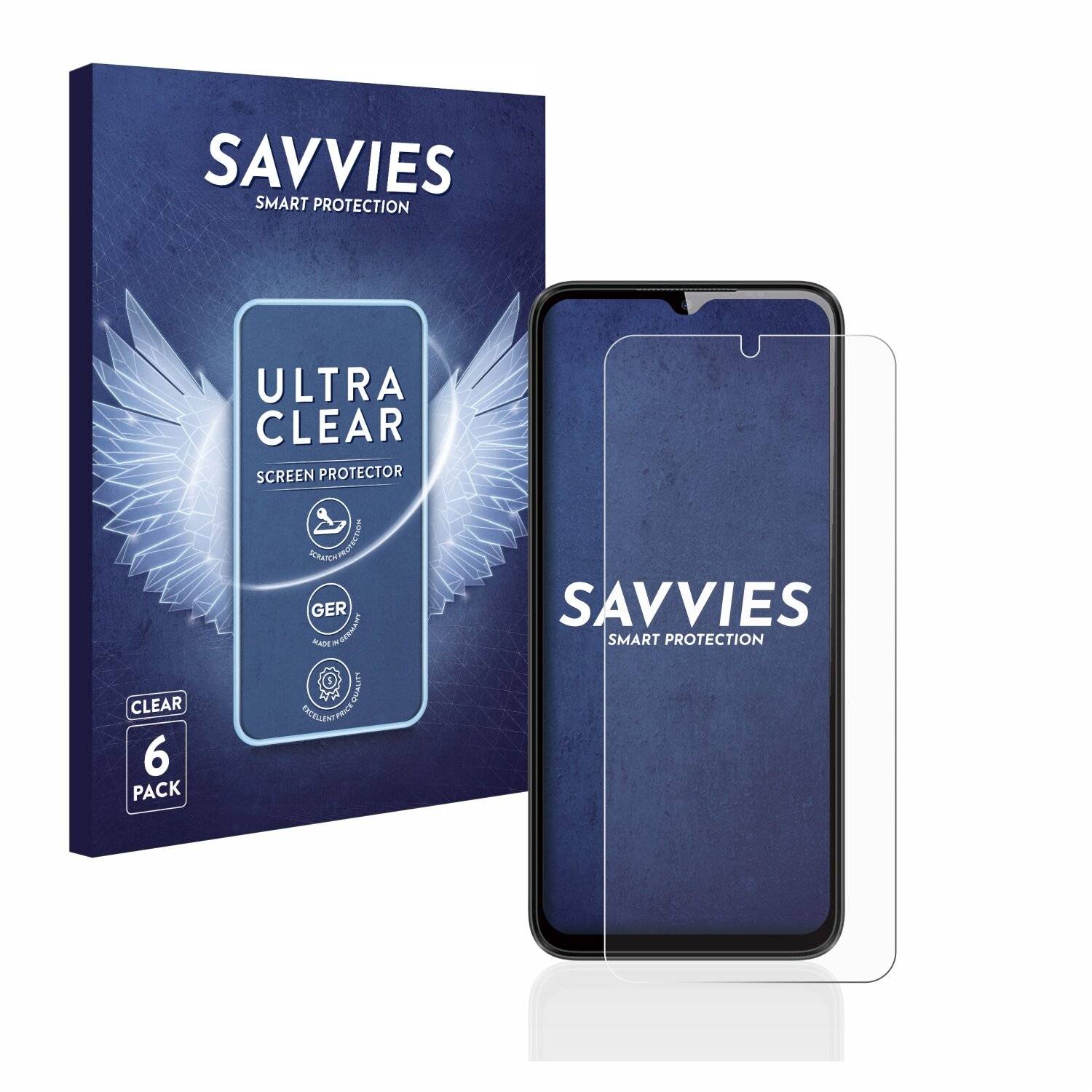 6x Savvies SU75 Displayschutzfolie für Oukitel C31