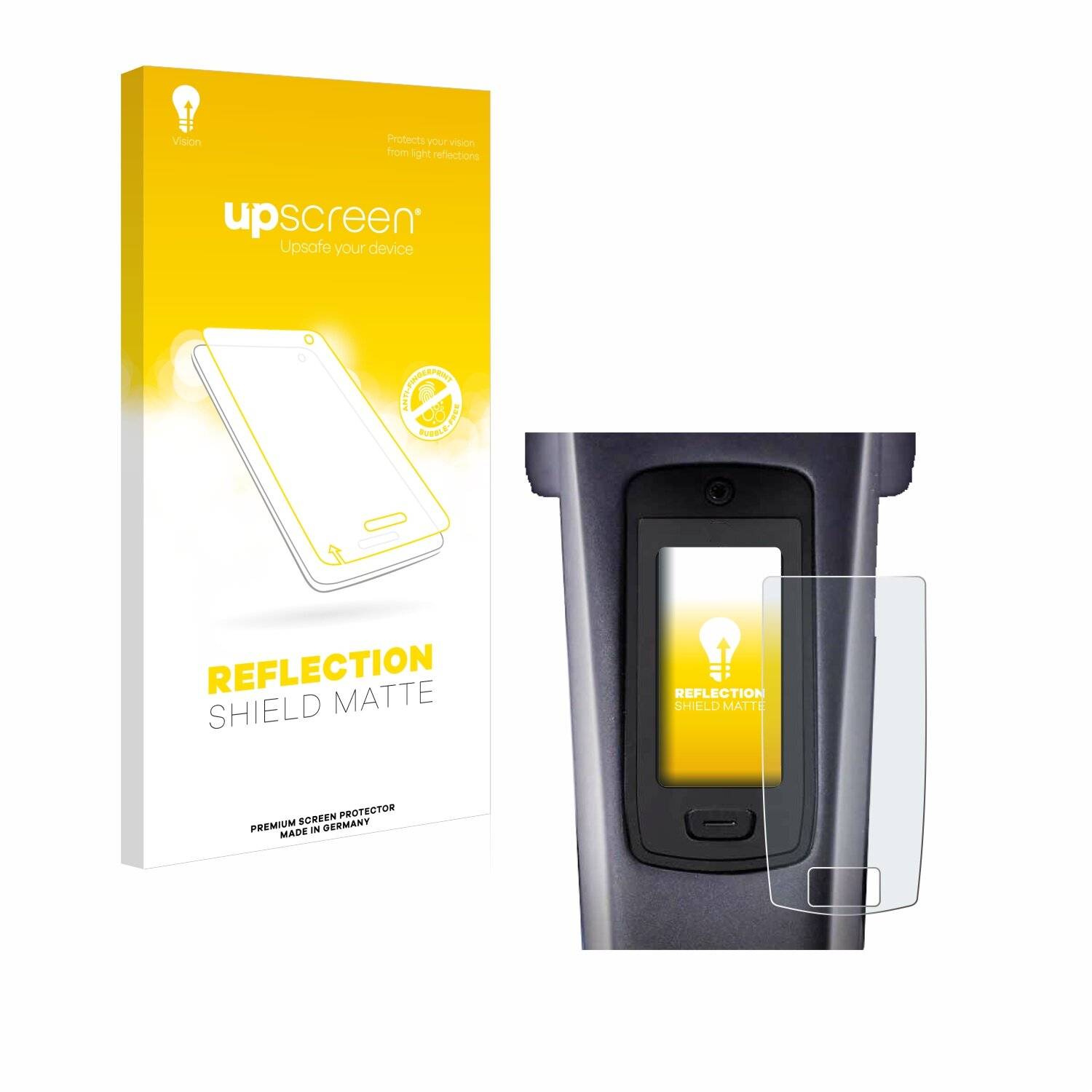 upscreen Reflection Shield Matte Premium Displayschutzfolie für TQ HPR50 E-Bike