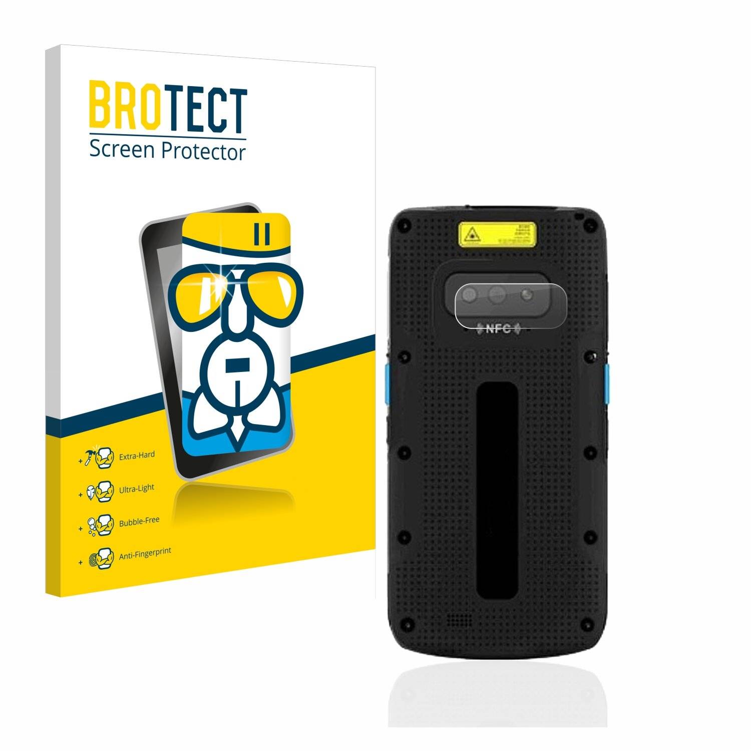 BROTECT AirGlass Schutzglas Folie für Unitech EA500P Plus (NUR