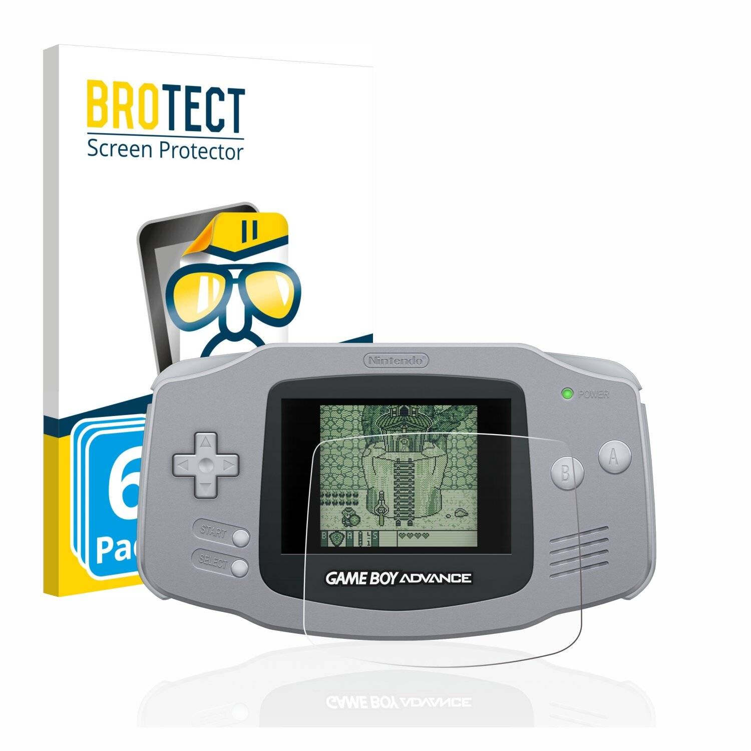 6x BROTECT HD-Clear Displayschutzfolie für Nintendo Gameboy Advance