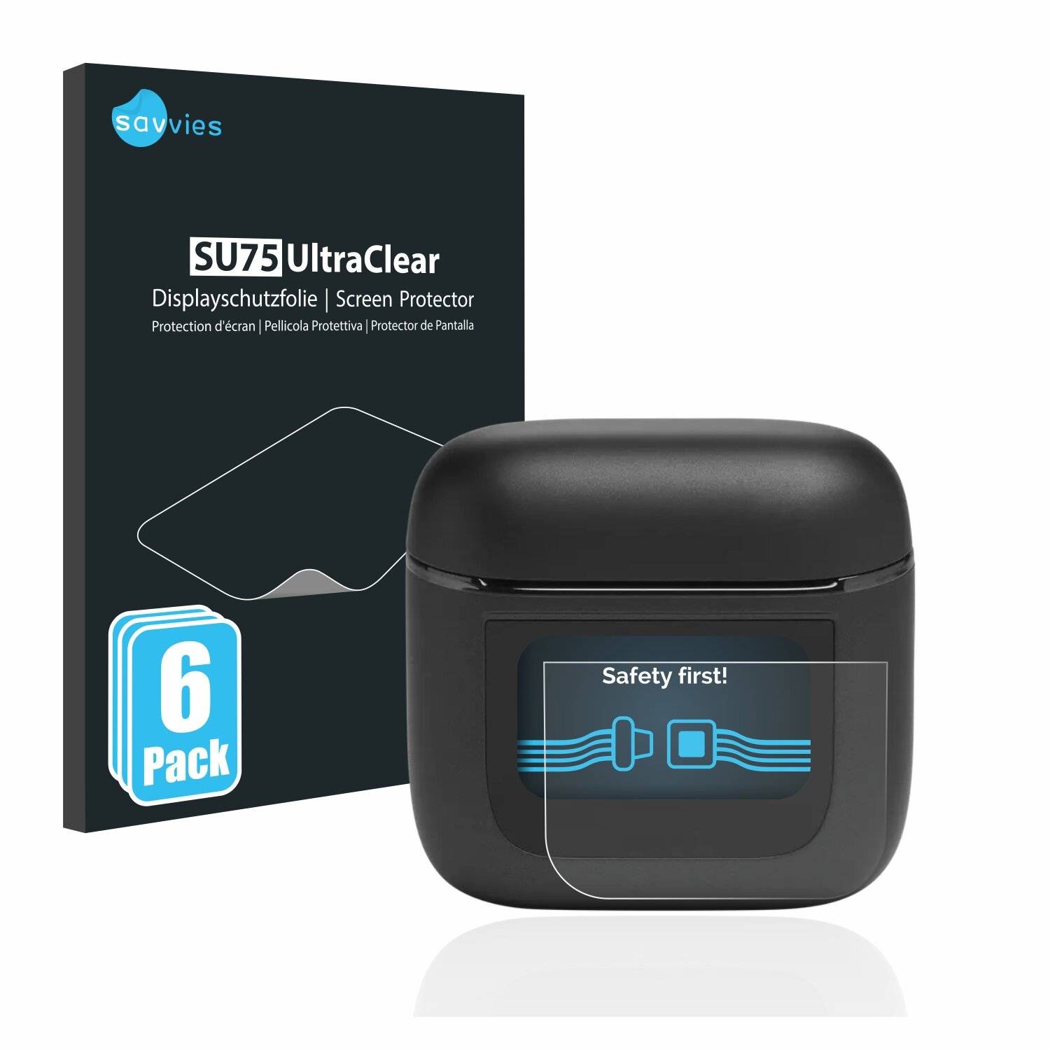 6x Savvies SU75 Displayschutzfolie für JBL Tour Pro