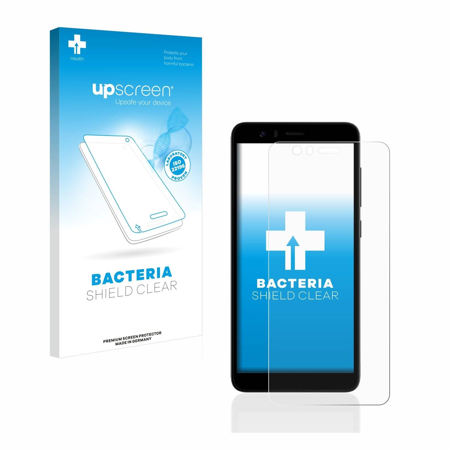 upscreen Bacteria Shield Clear Premium Antibakterielle Displayschutzfolie für JioPhone