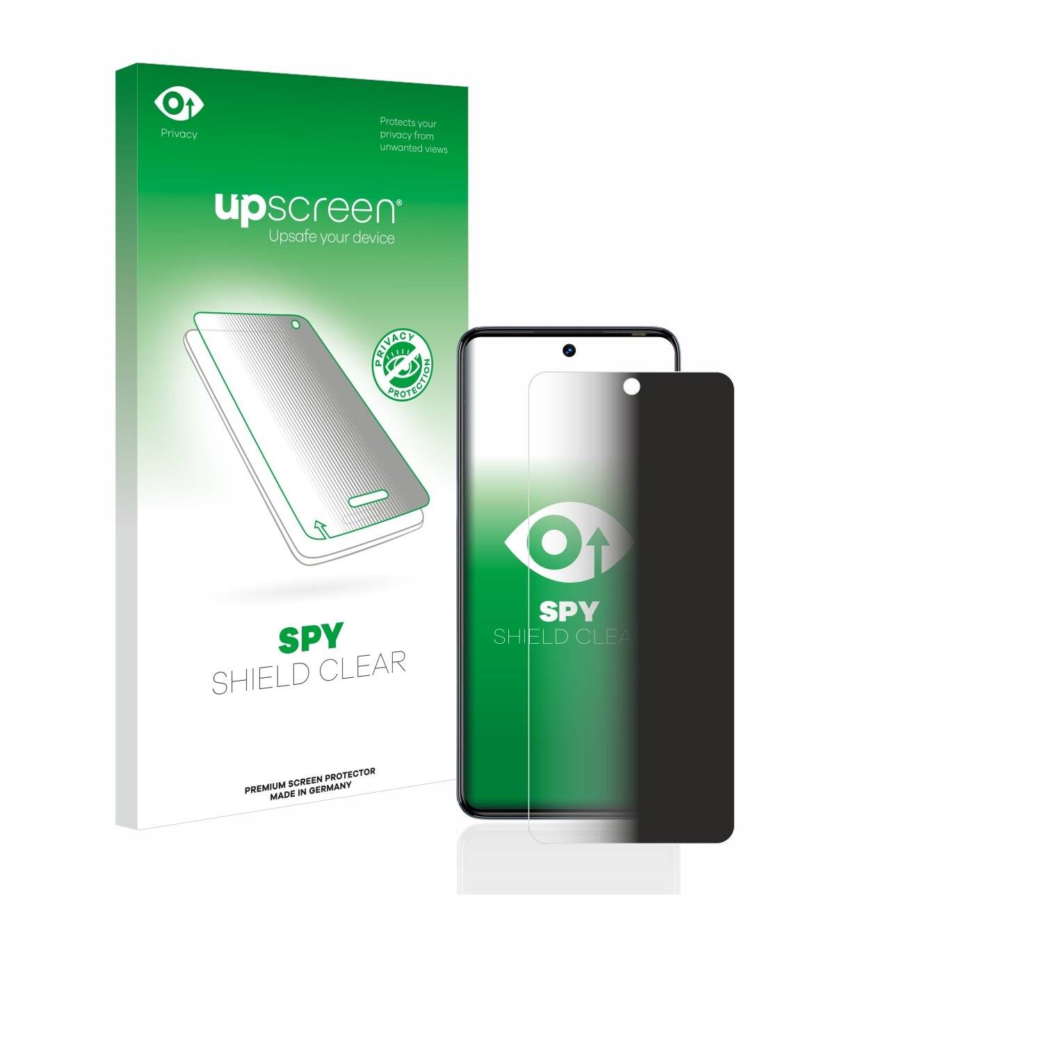 upscreen Spy Shield Clear Premium Blickschutzfolie für Tecno Camon 20