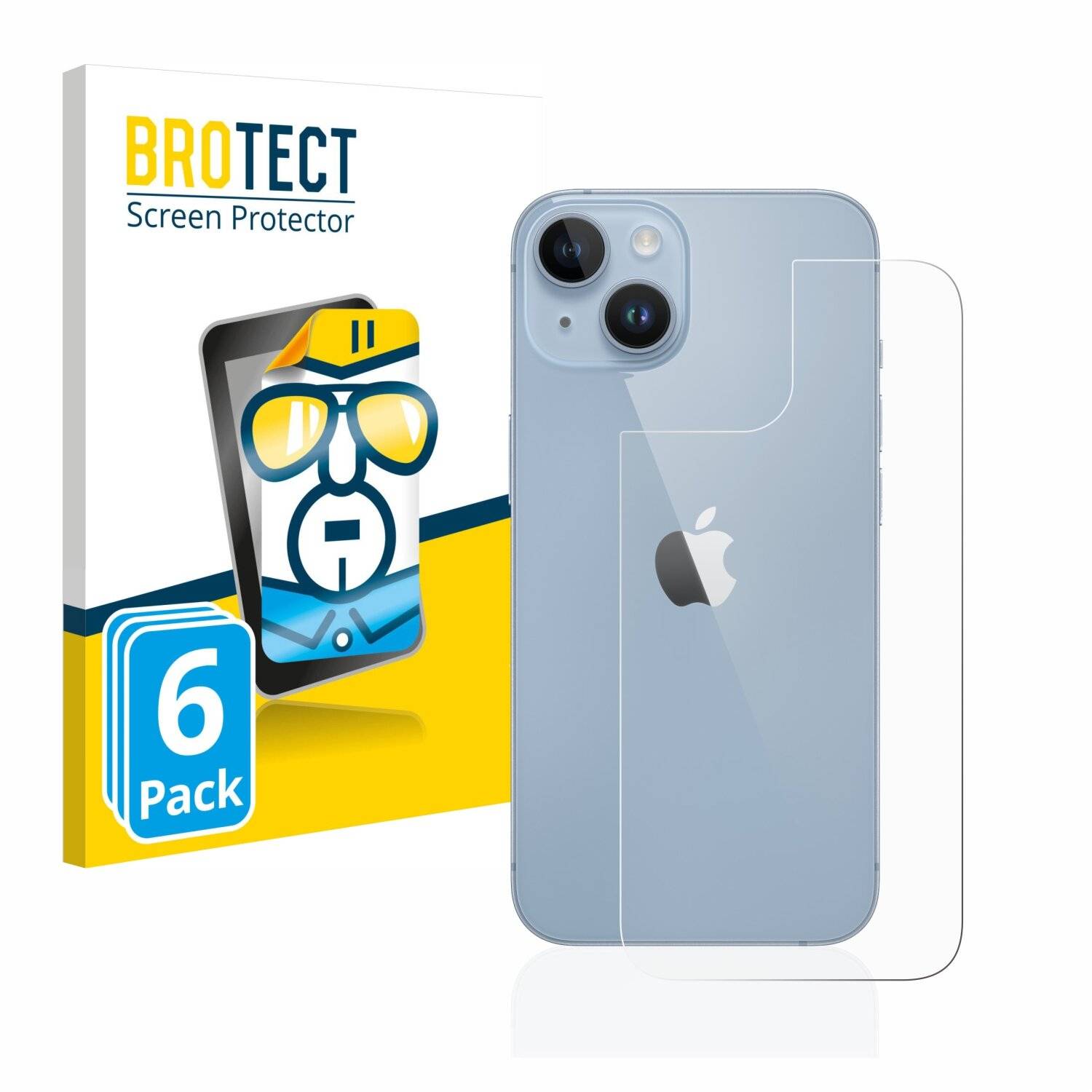 6x BROTECT HD-Clear Displayschutzfolie für Apple iPhone 14