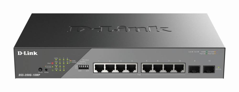 DLink Deutschland 10-Port Gigabit Switch DSS-200G-10MP/E