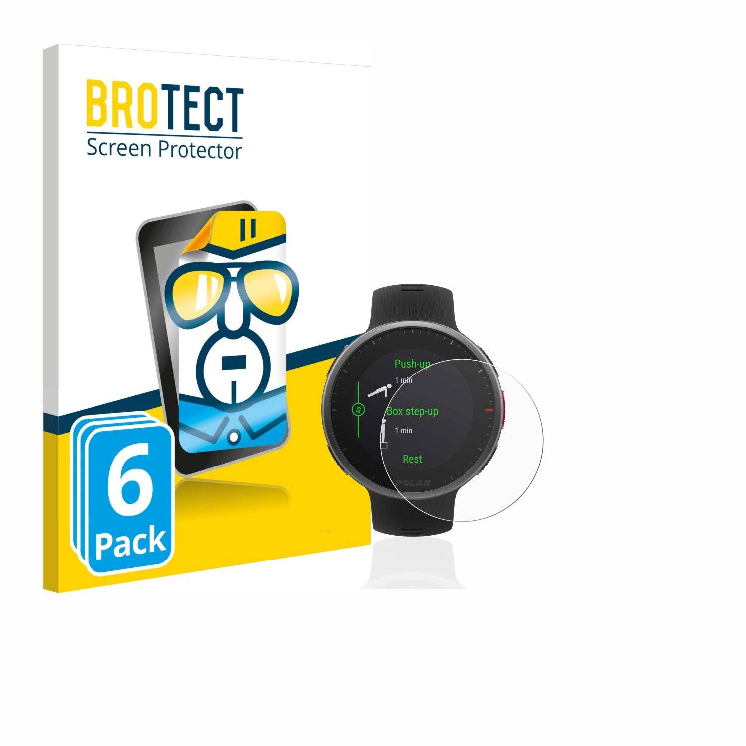 6x BROTECT HD-Clear Displayschutzfolie für Polar Vantage