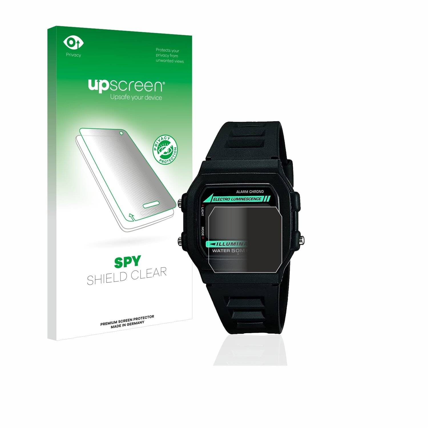 upscreen Spy Shield Clear Premium Blickschutzfolie für Casio