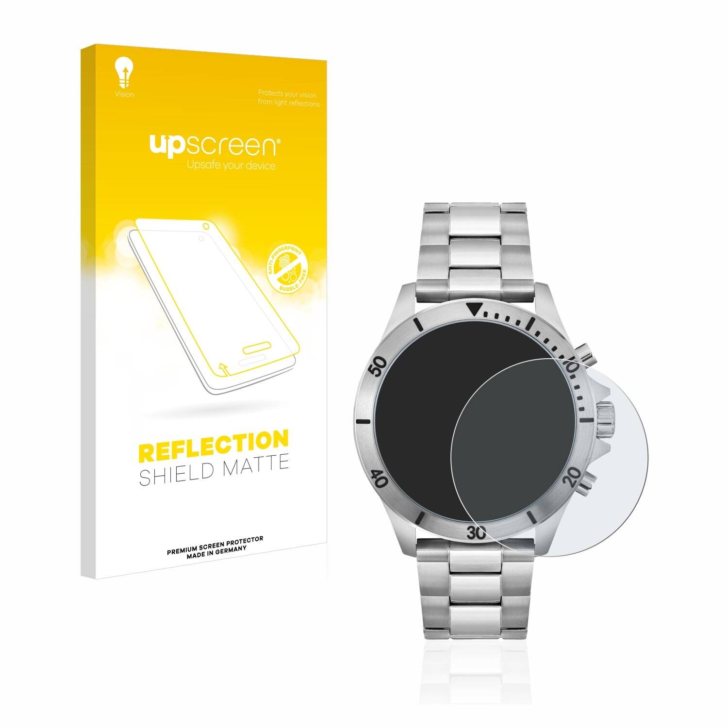 upscreen Reflection Shield Matte Premium Displayschutzfolie für Hugo Boss Chronograph